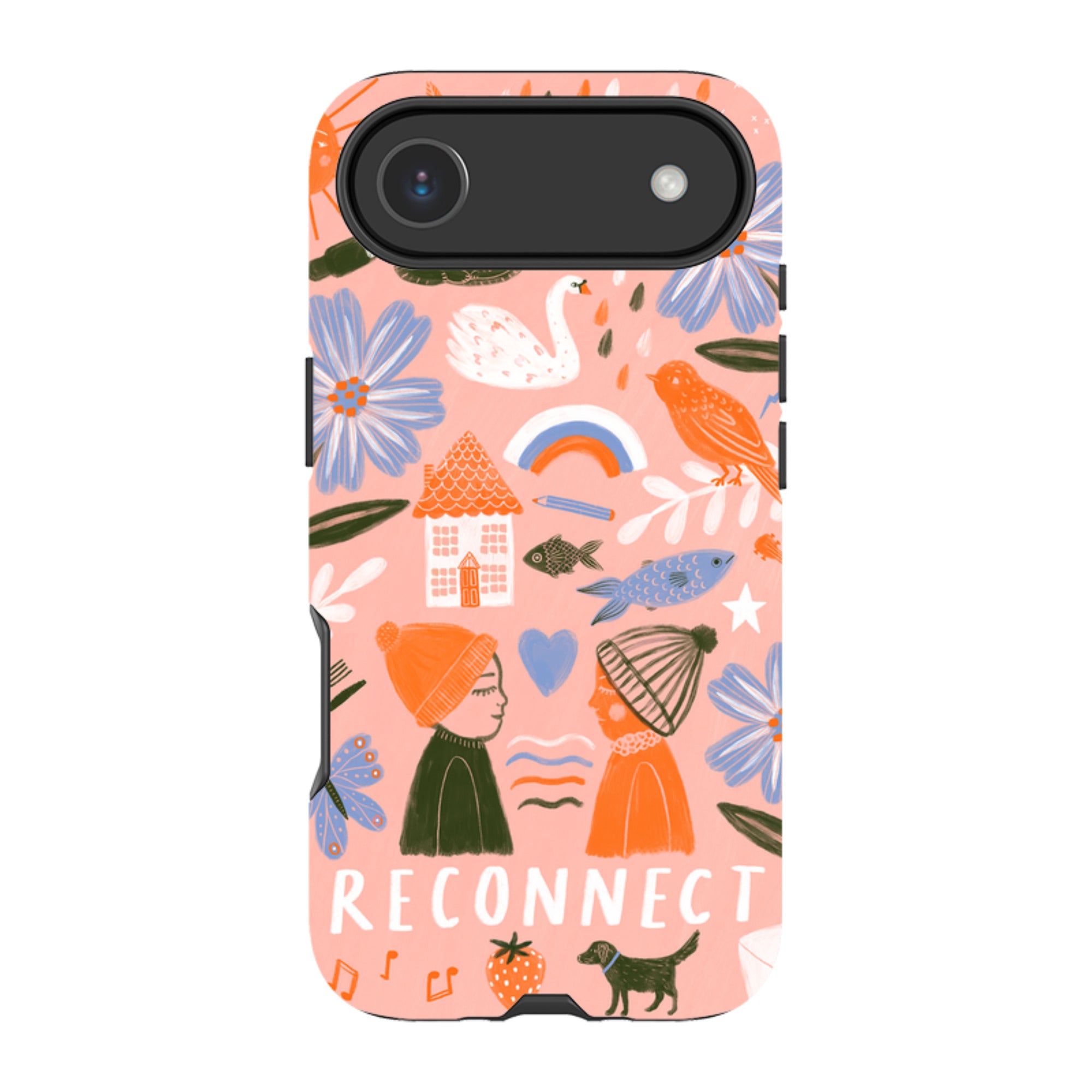 iPhone Tough Case - Reconnect Orange By Lee Foster Wilson