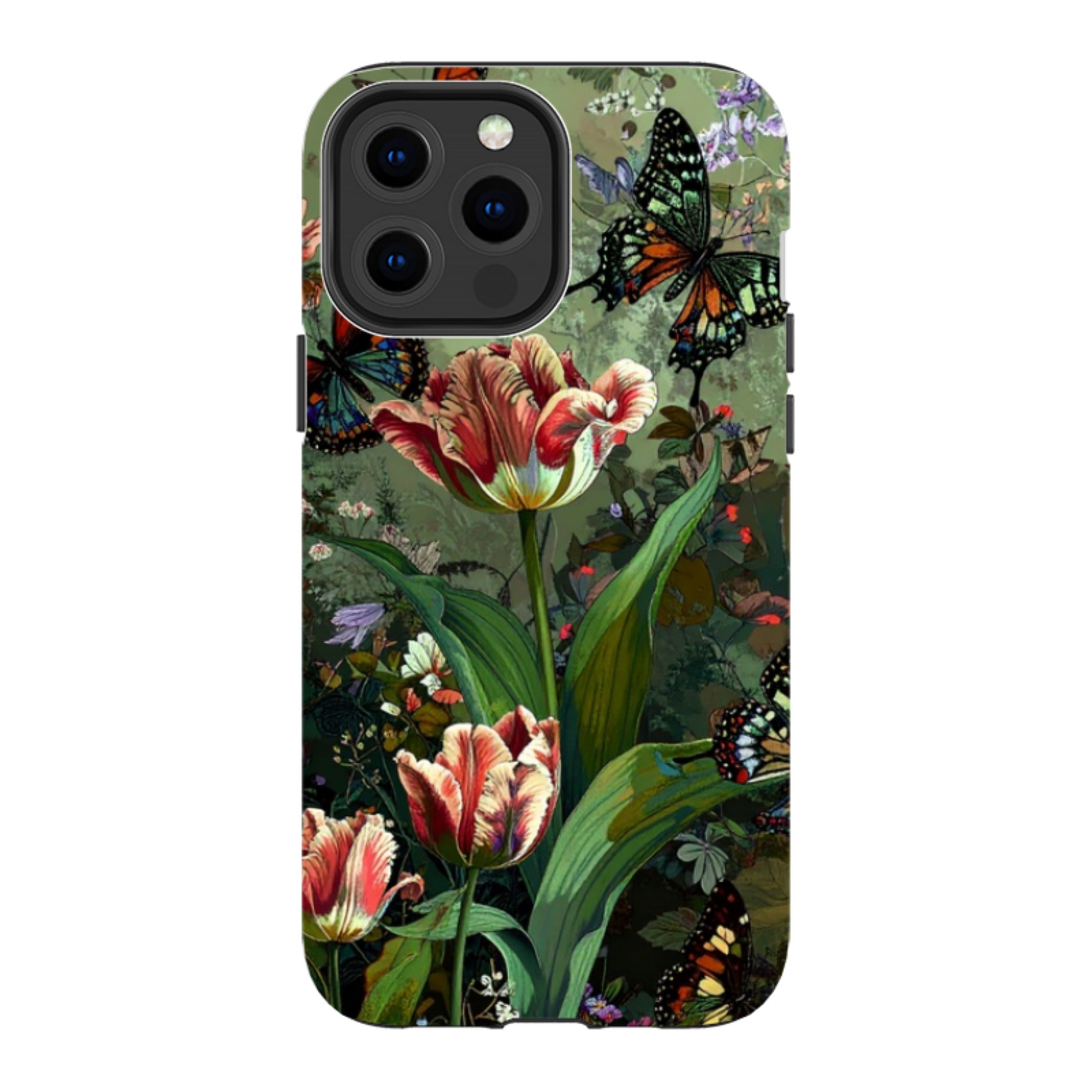 iPhone Tough Case - Green Vyne Butterflies