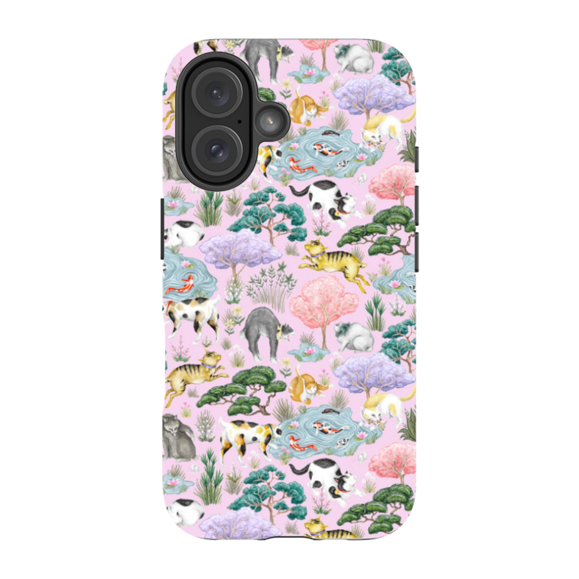 iPhone MagSafe Tough Case - Cat Garden By Catherine Rowe