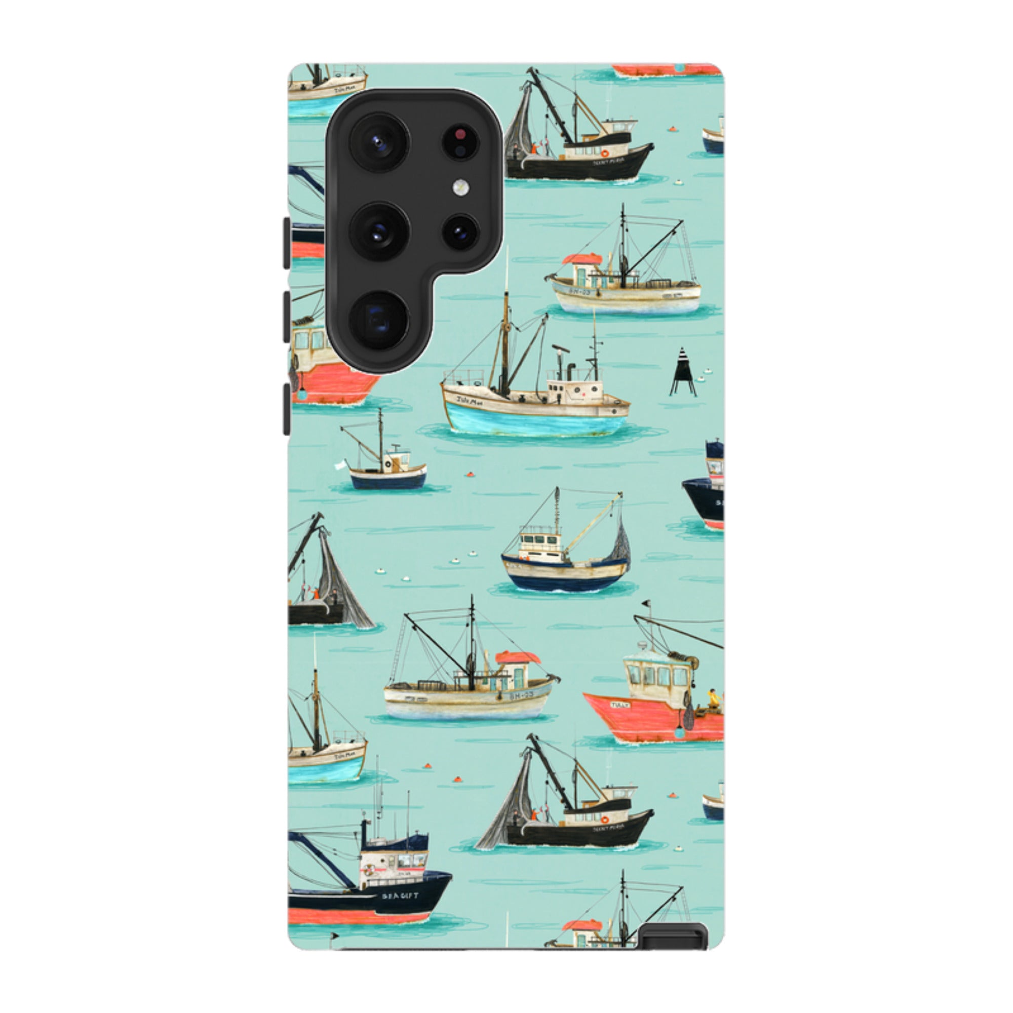 Samsung Tough Case - Fishing Boats By Katherine Quinn