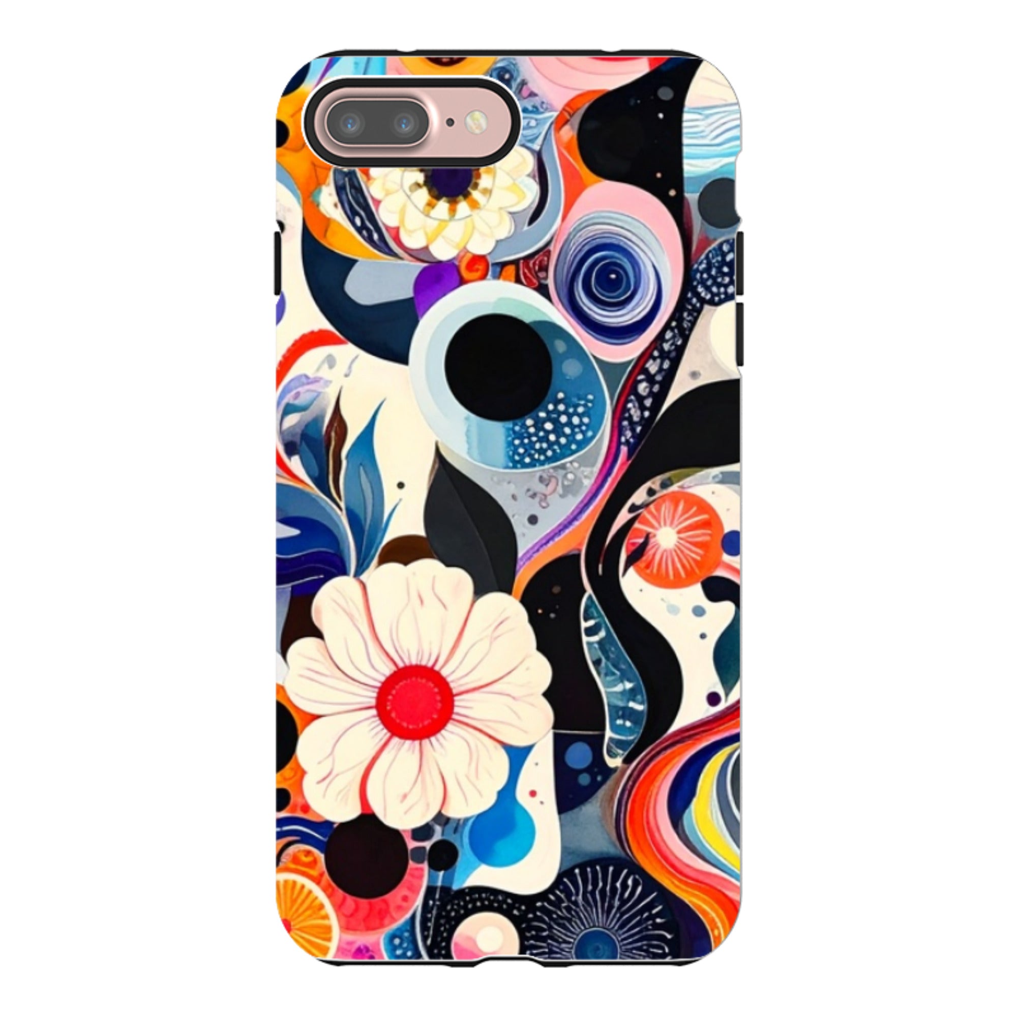 iPhone Tough Case - Floral Marble