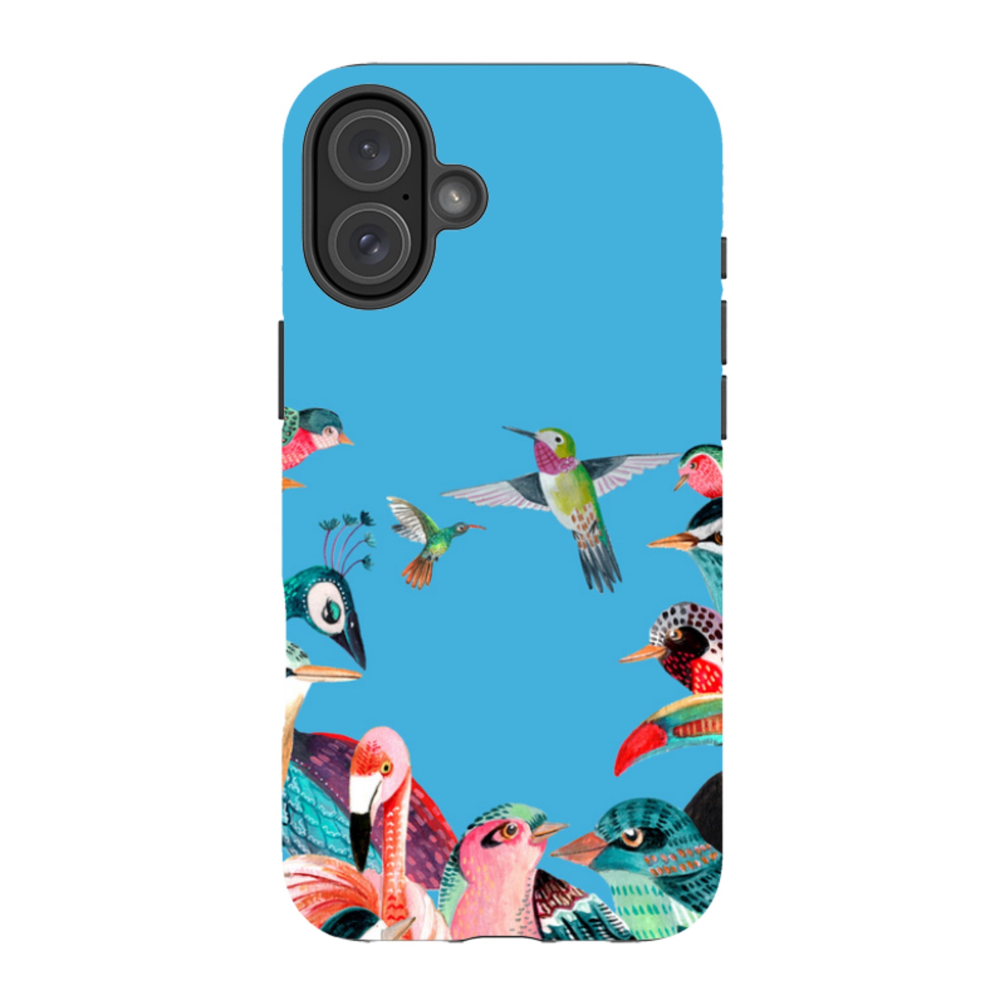 iPhone Tough Case - Blue Birds By Caroline Bonne Muller