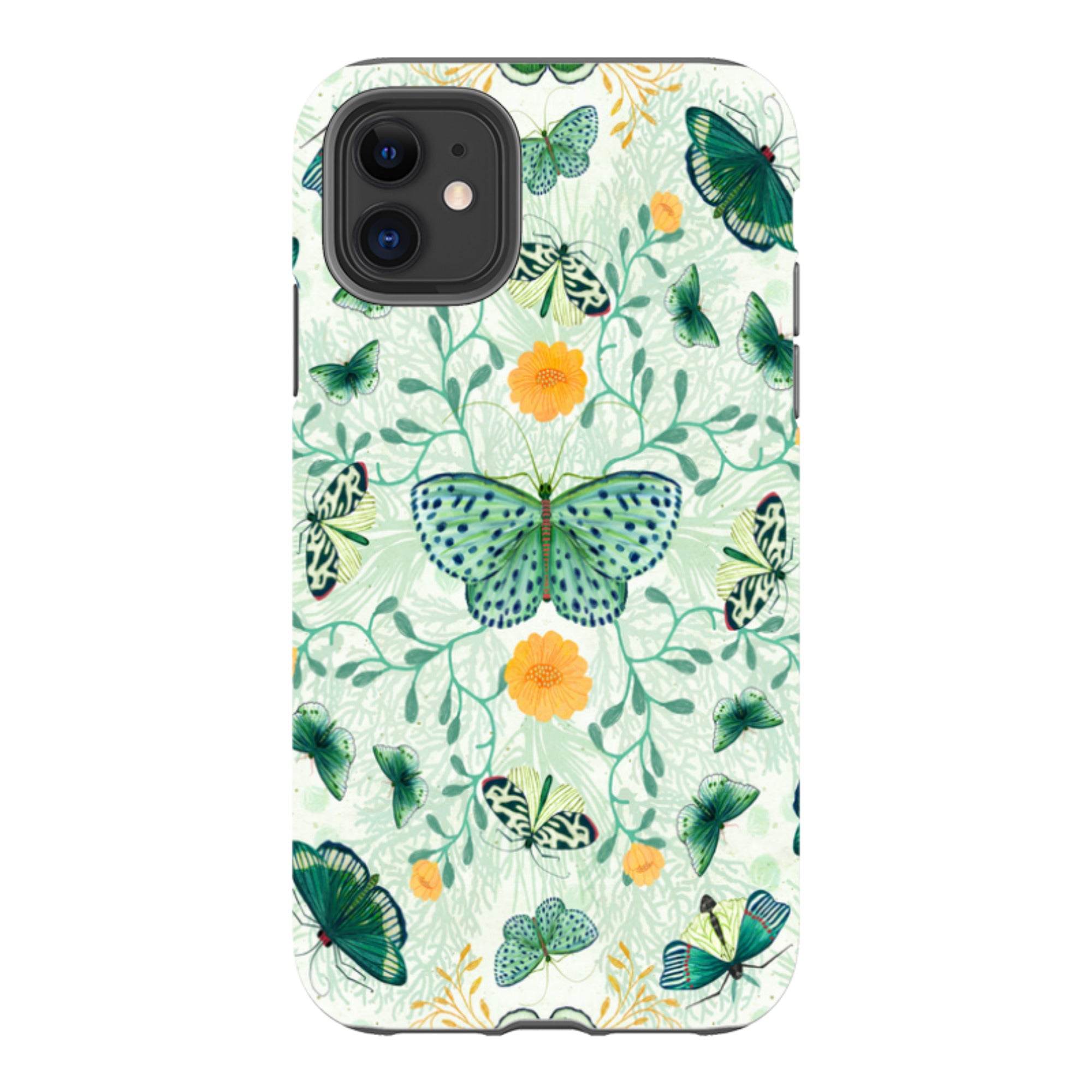 iPhone Tough Case - Medium Moths 1 By Katherine Quinn