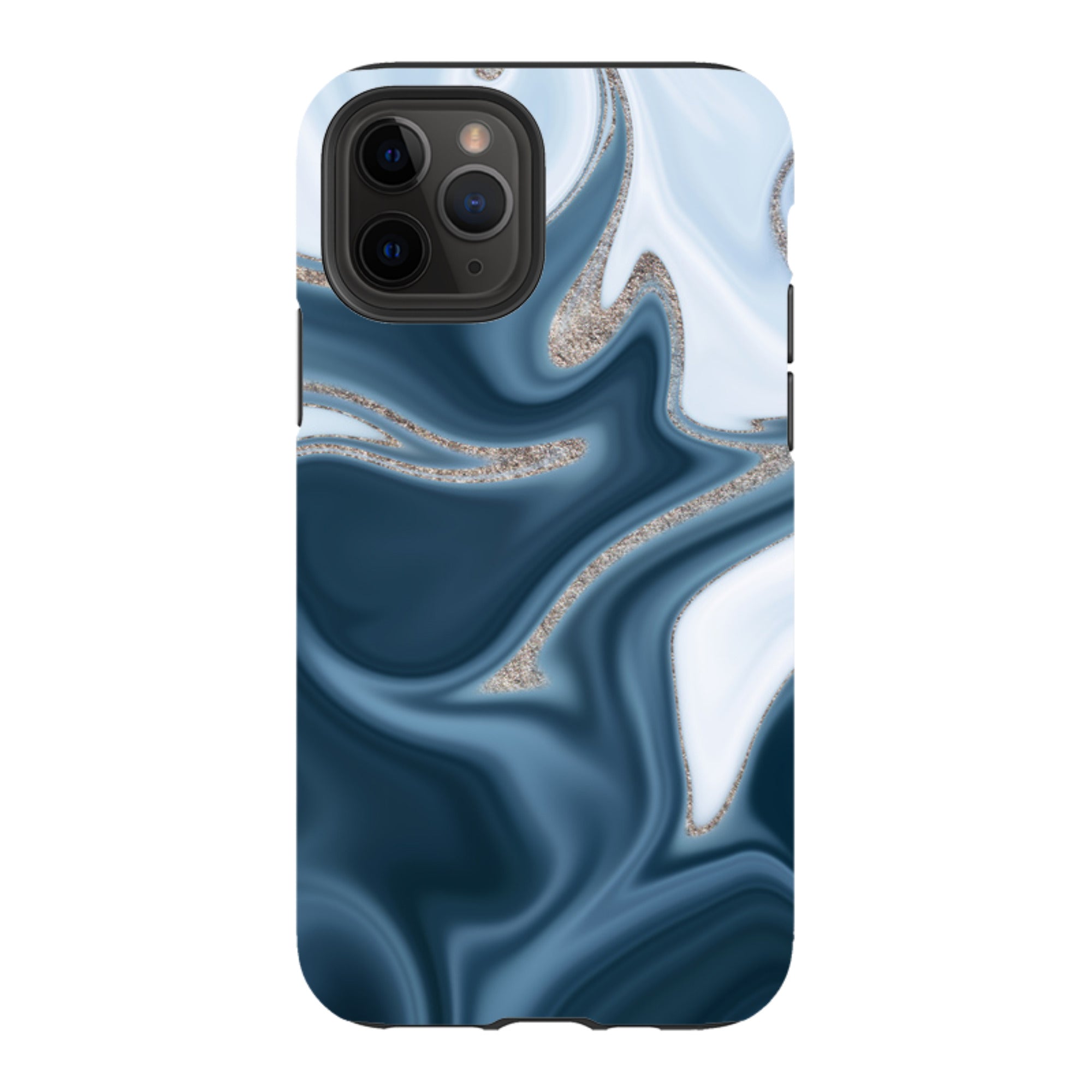 iPhone Tough Case - Blue Ice (case does not glitter)