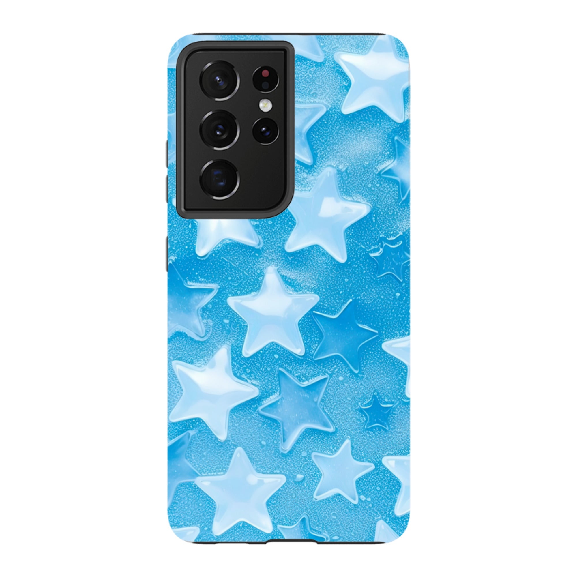 Samsung Tough Case - Blue Stars I  (Case Does Not Glitter)