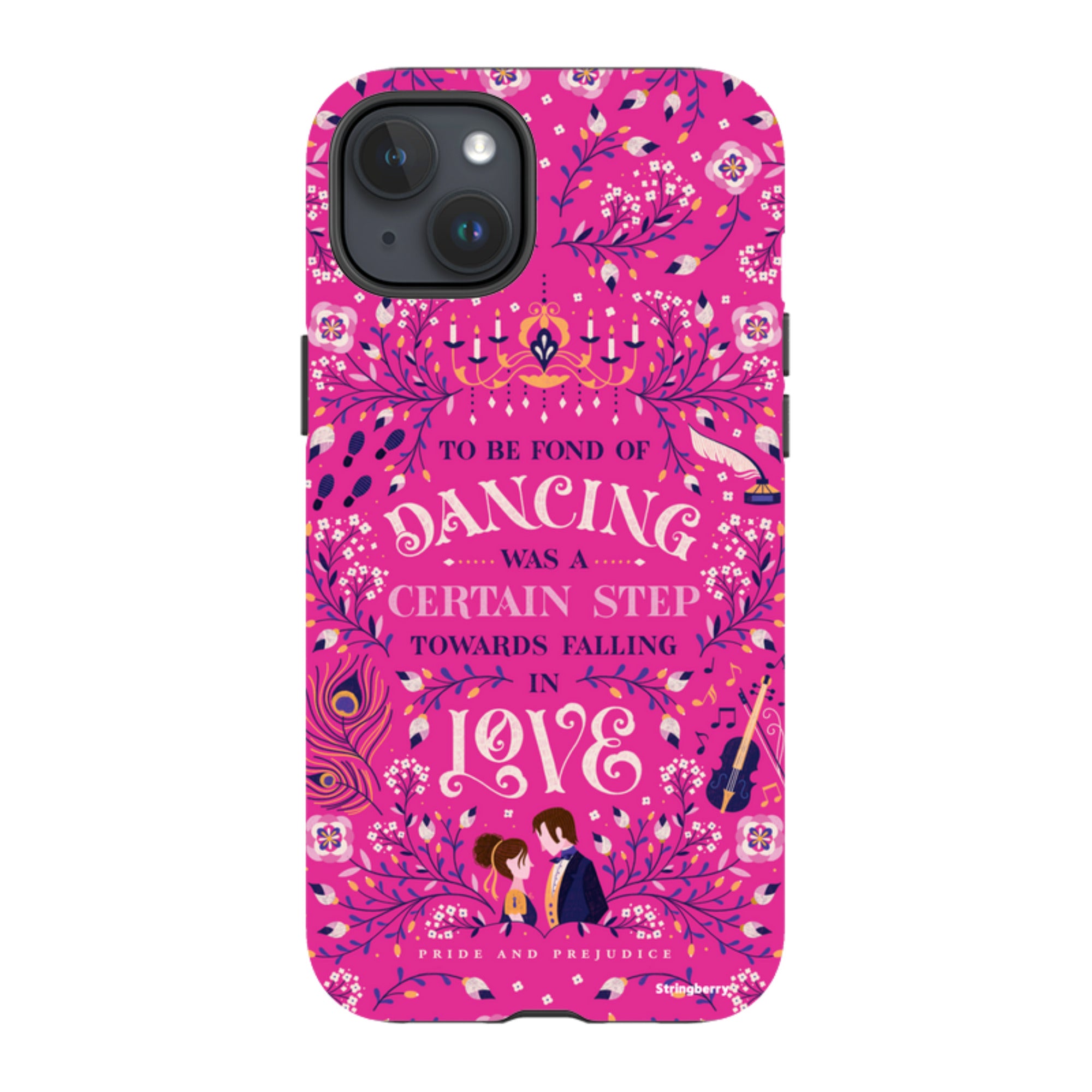 iPhone Tough Case - Pride And Prejudice Pink By Jenny Zemanek