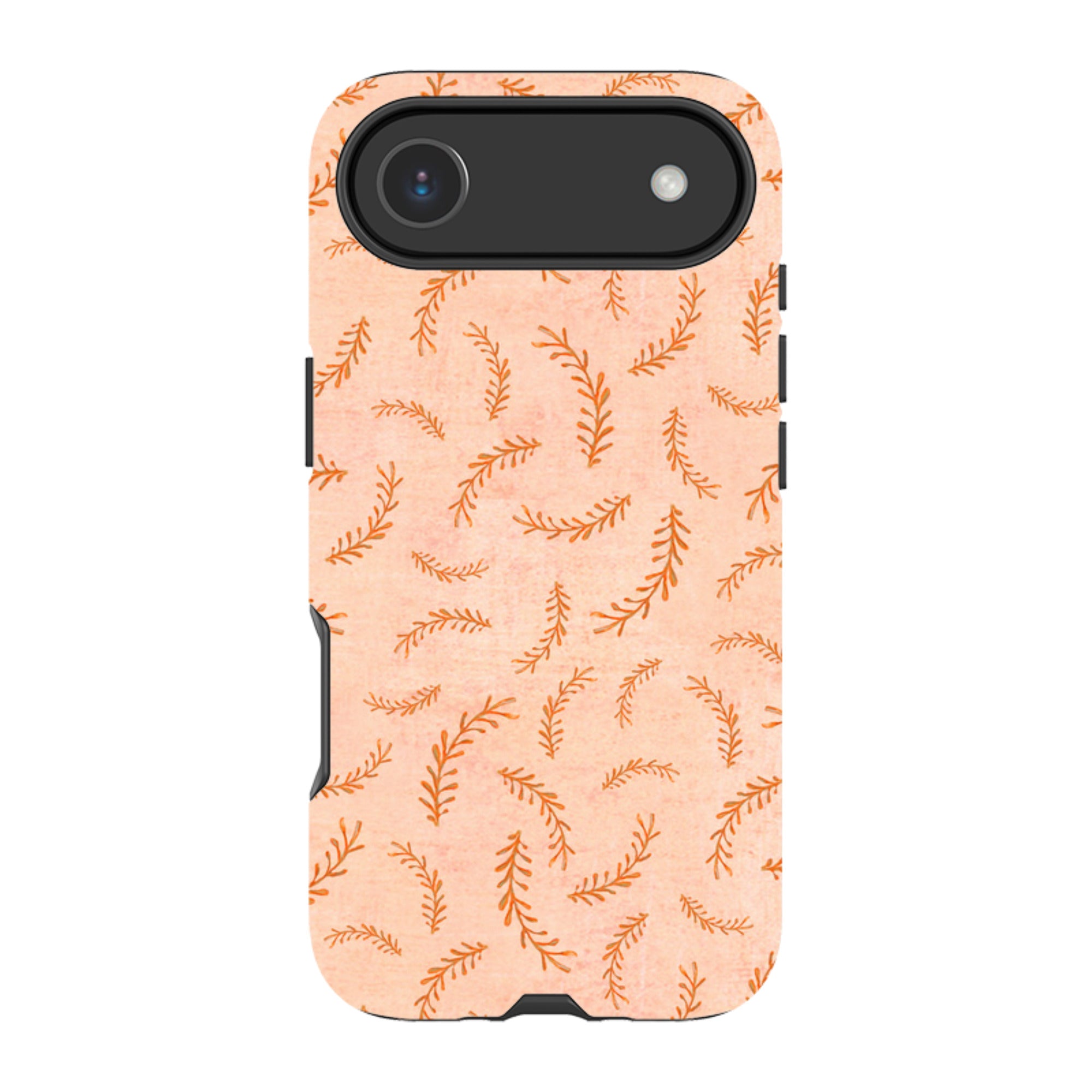iPhone Tough Case - Feathers Pink By Katherine Quinn