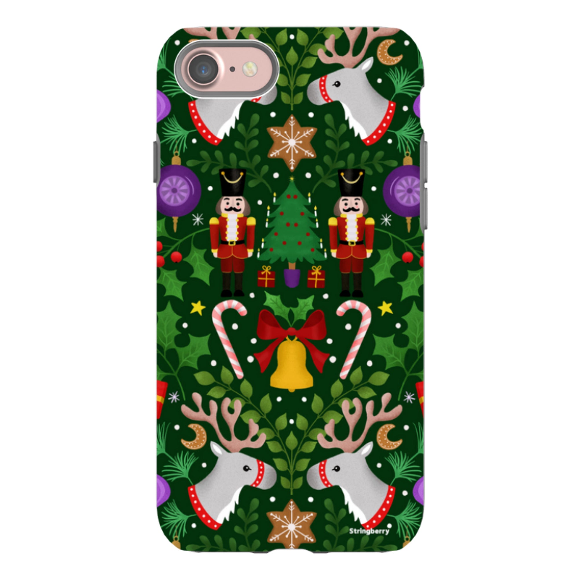 iPhone Tough Case - Xmas Pattern I By Bex Parkin