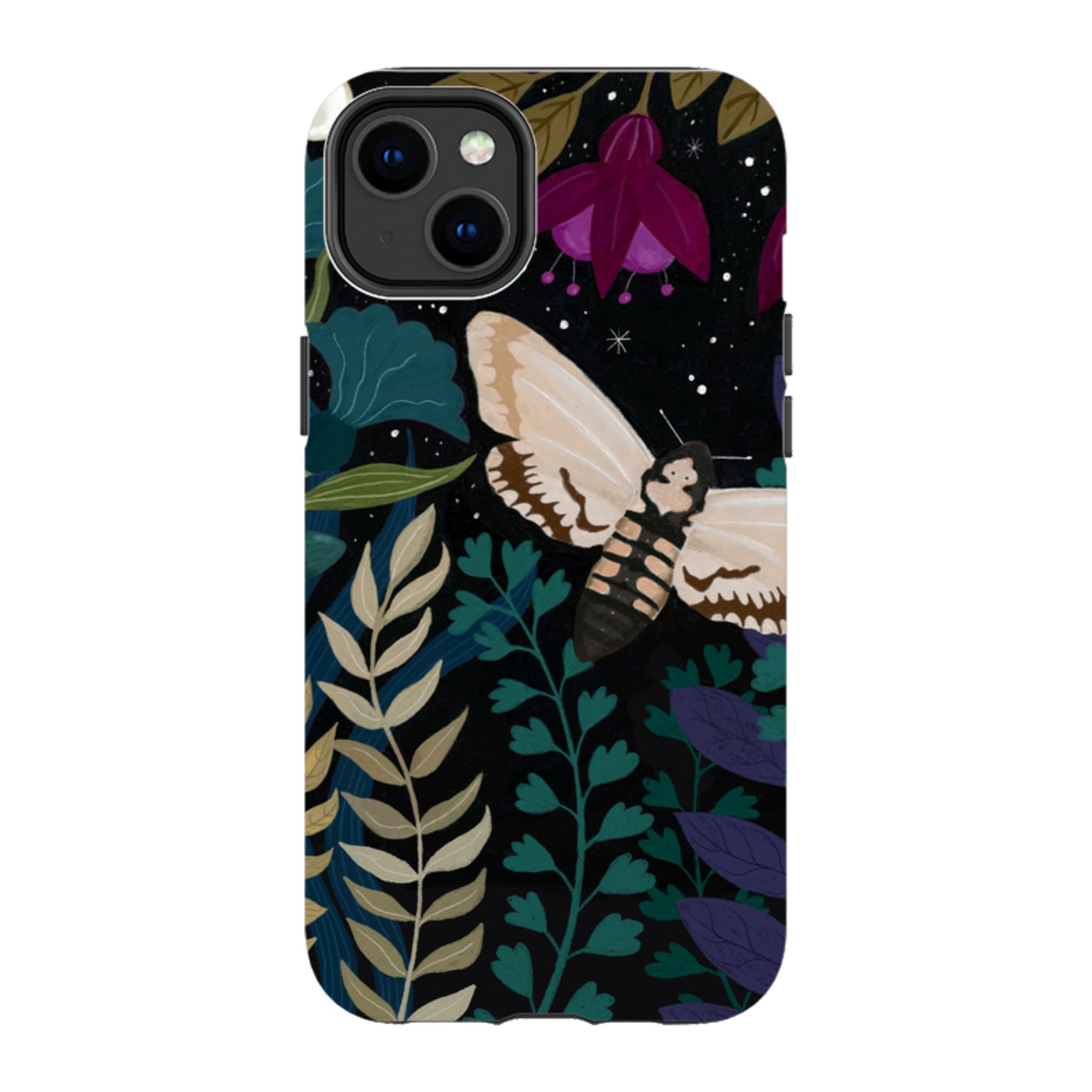 iPhone Tough Case - Midnight Moths By Bex Parkin