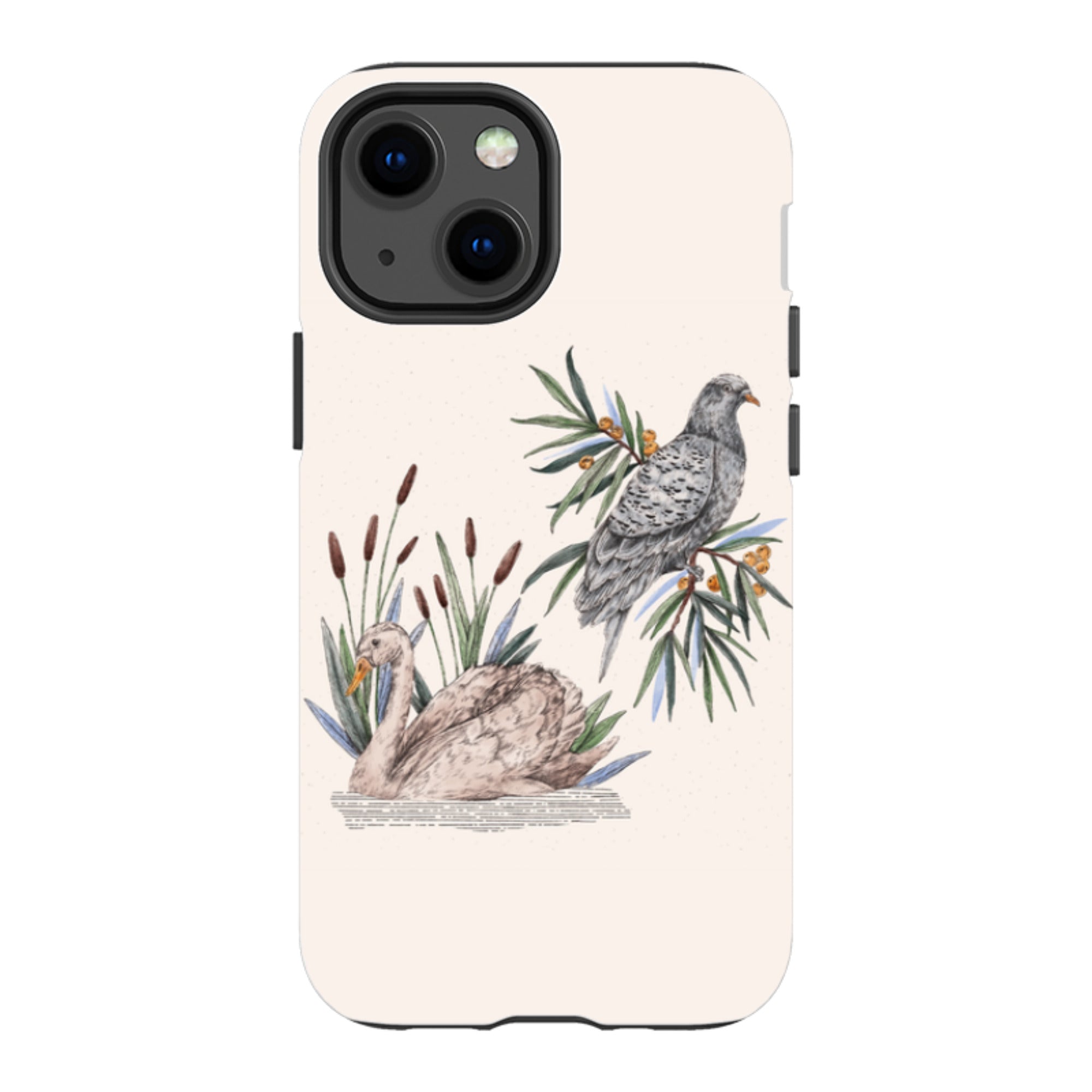 iPhone Tough Case - Swan Pigeon By Jade Mosinski