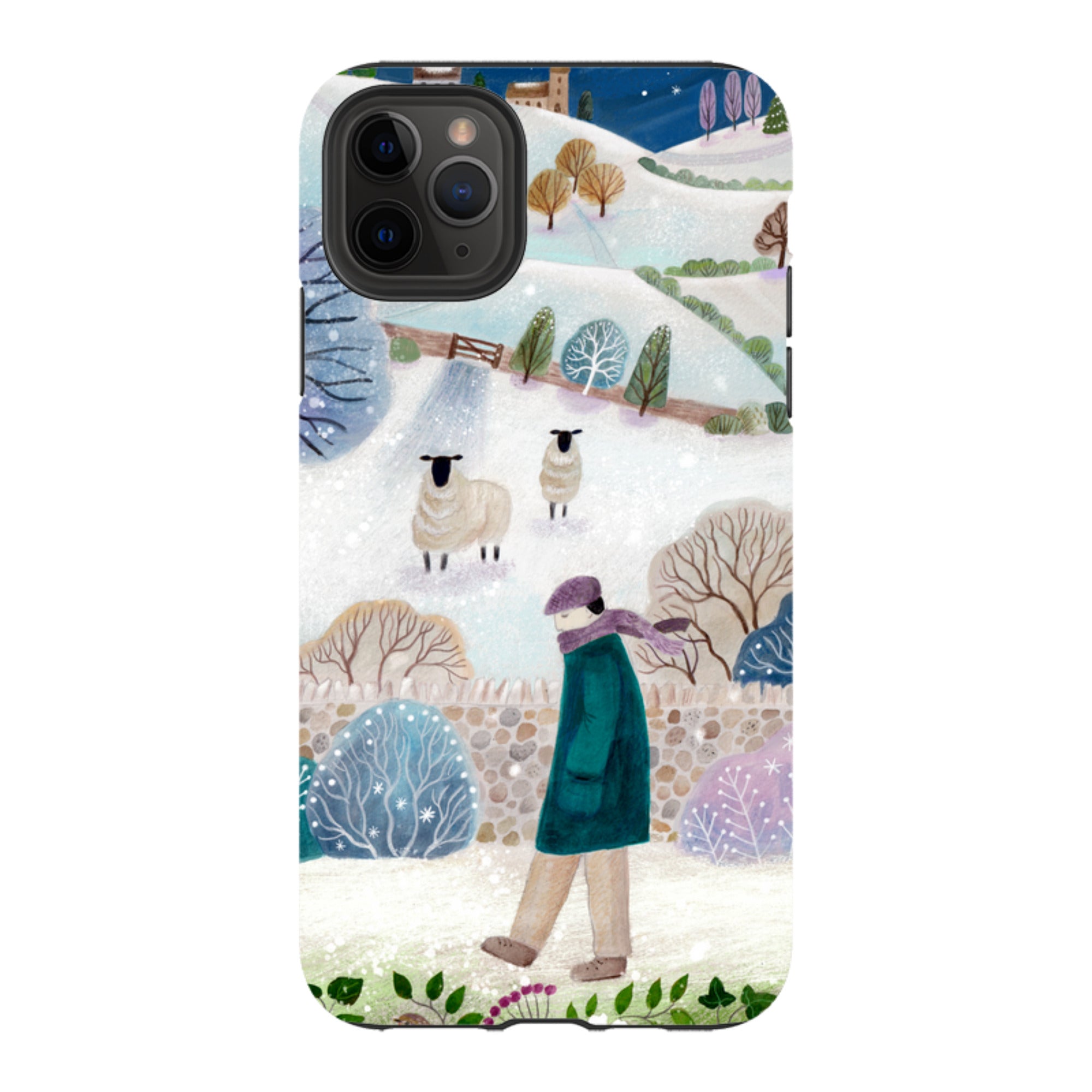 iPhone Tough Case - Across Snowy Fields By Bex Parkin