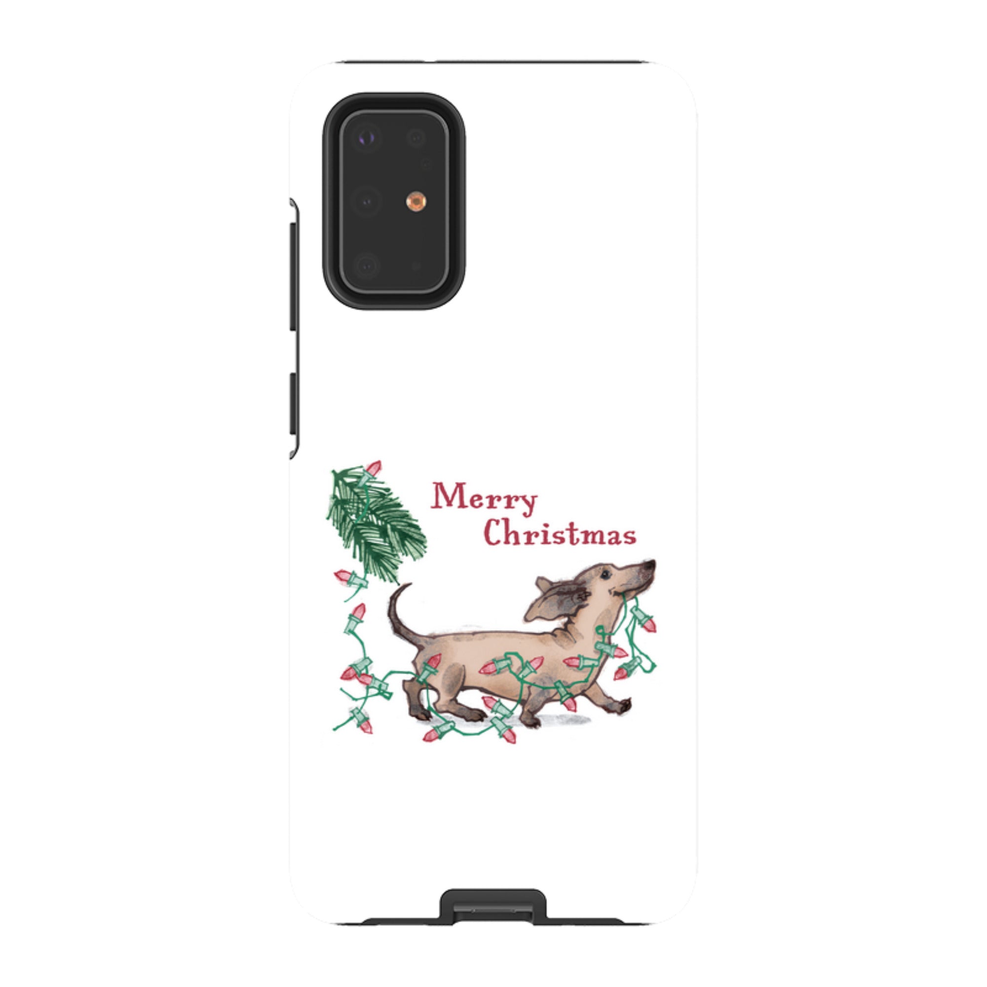 Samsung Tough Case - Christmas Dachshund By Liane Payne
