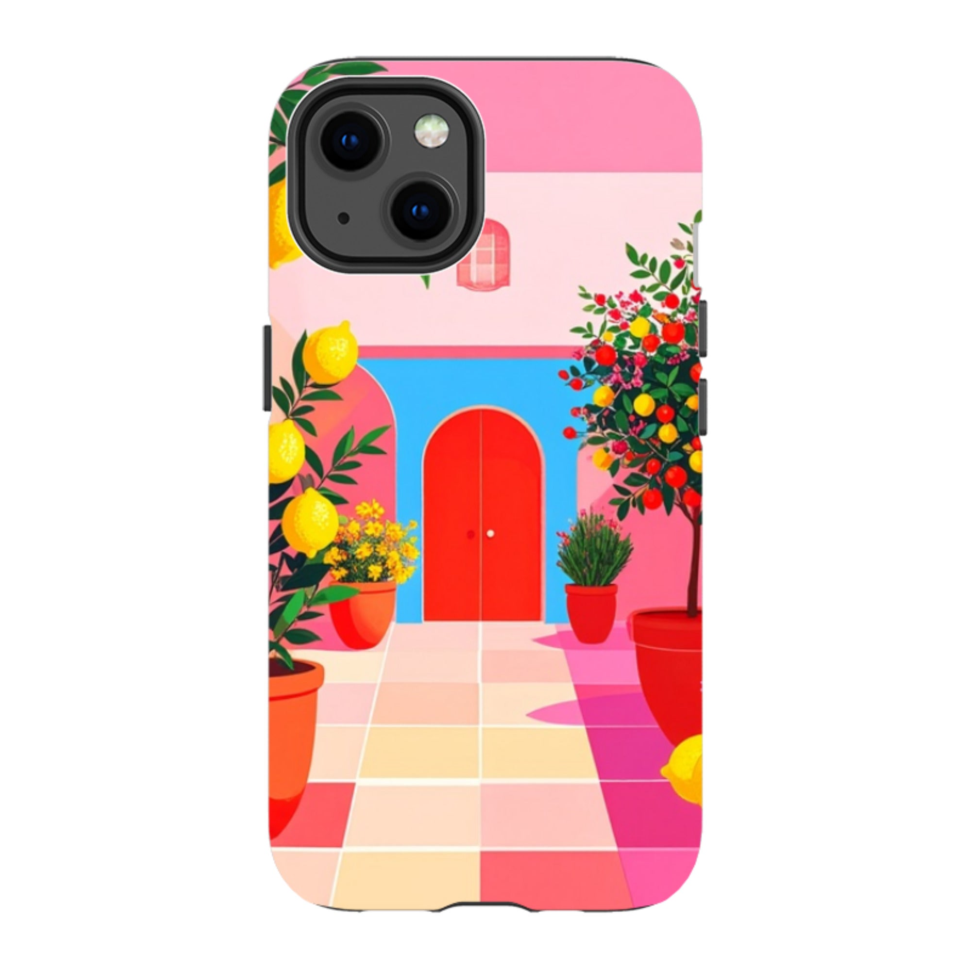 iPhone Tough Case - Red Garden