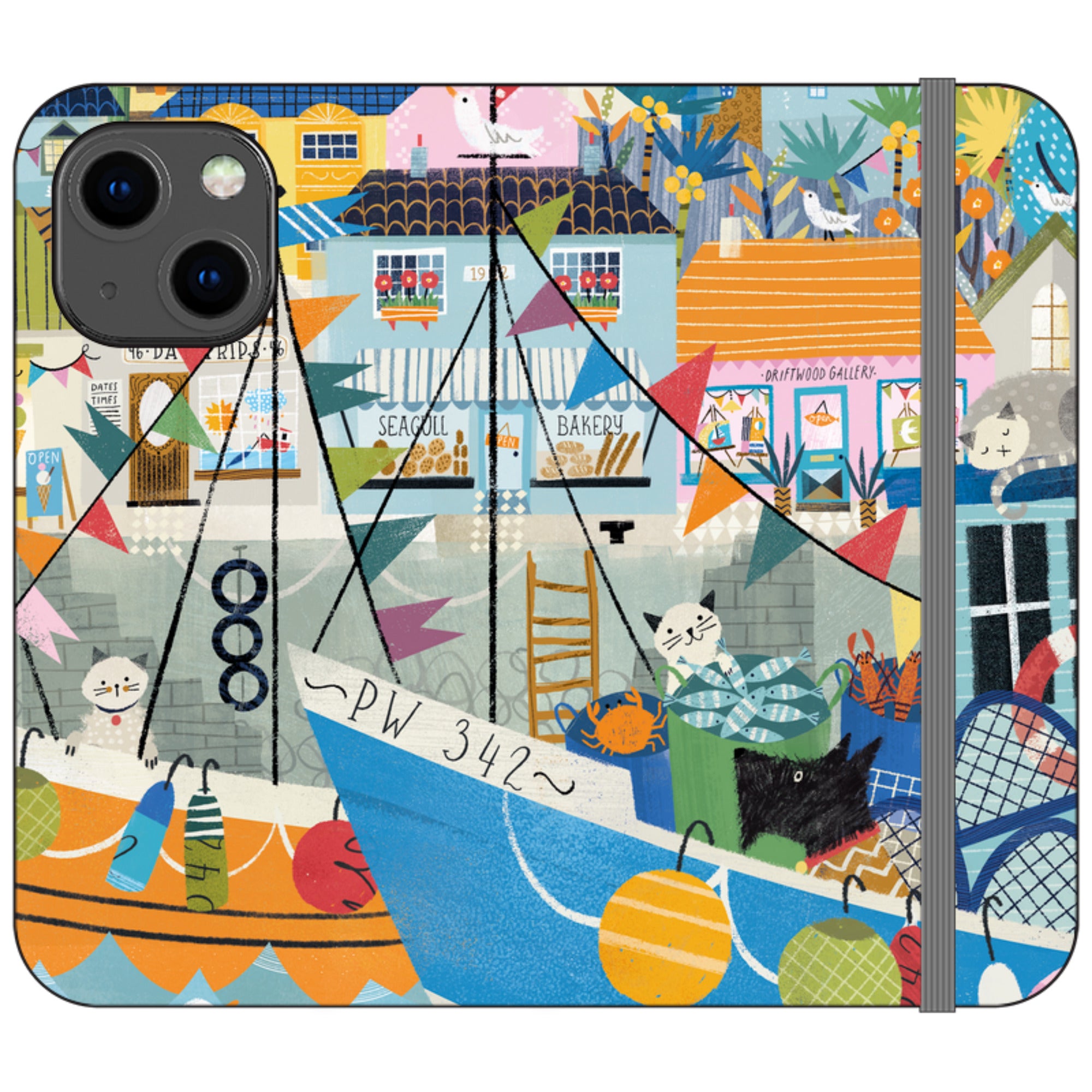 Night Harbour Wallet Case By Ali Brookes