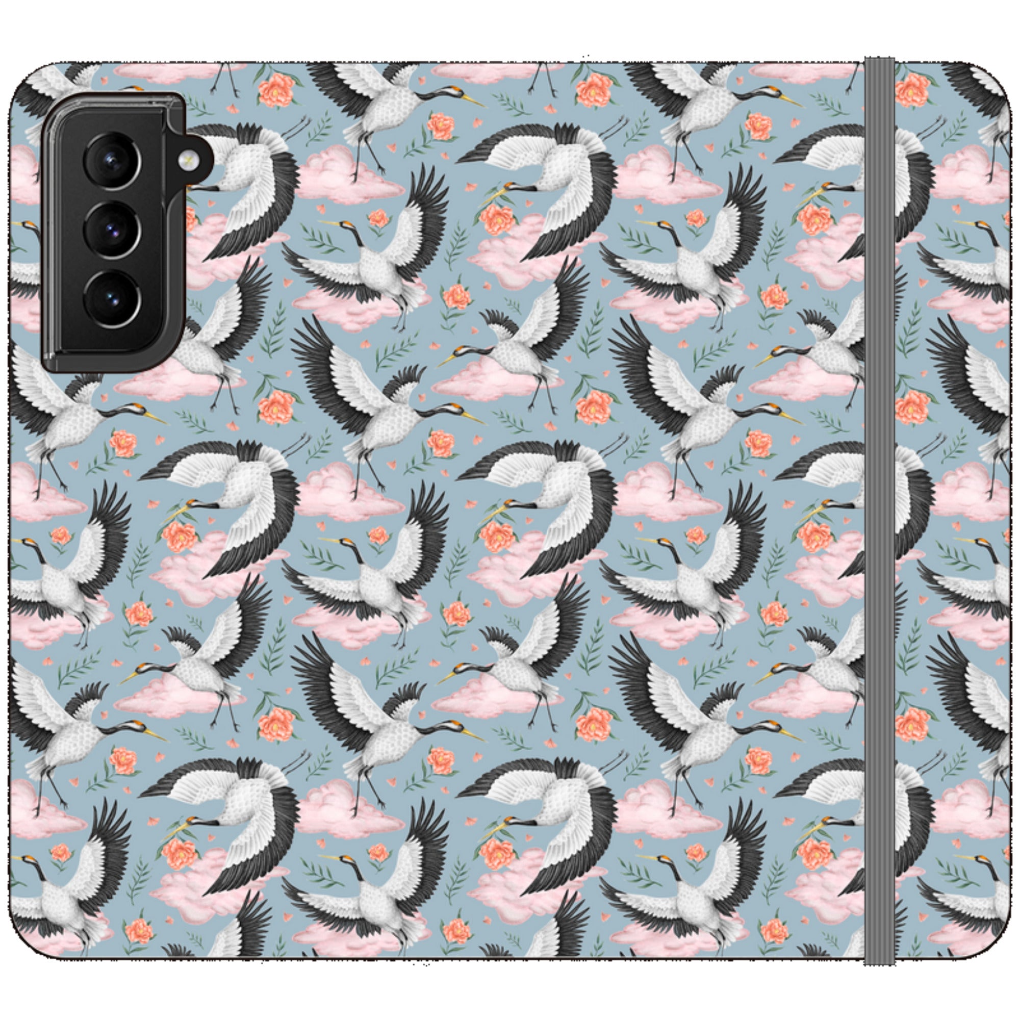 Flight of the Cranes Wallet Case By Catherine Rowe