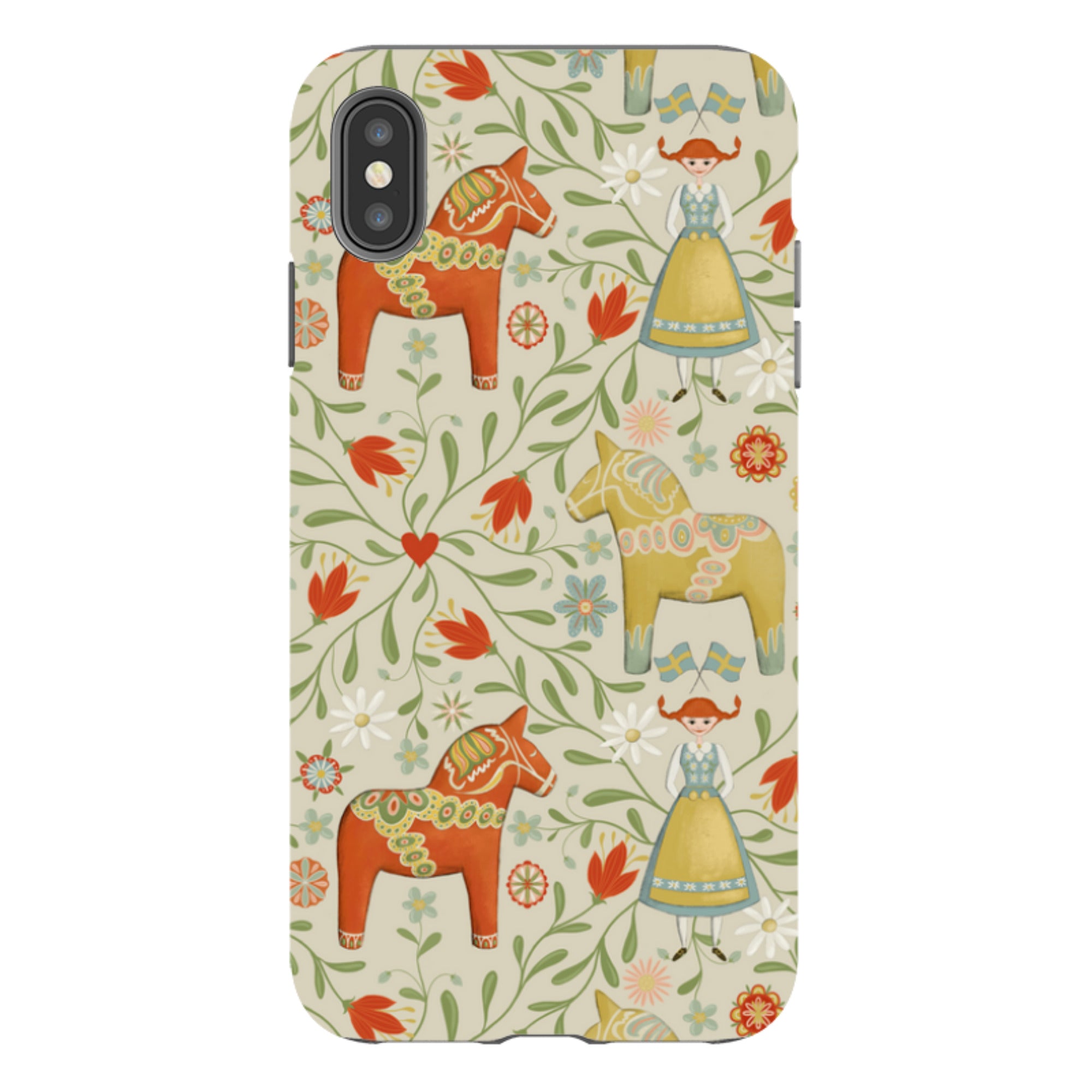 iPhone Case - Dala Horse By Maja Lindberg