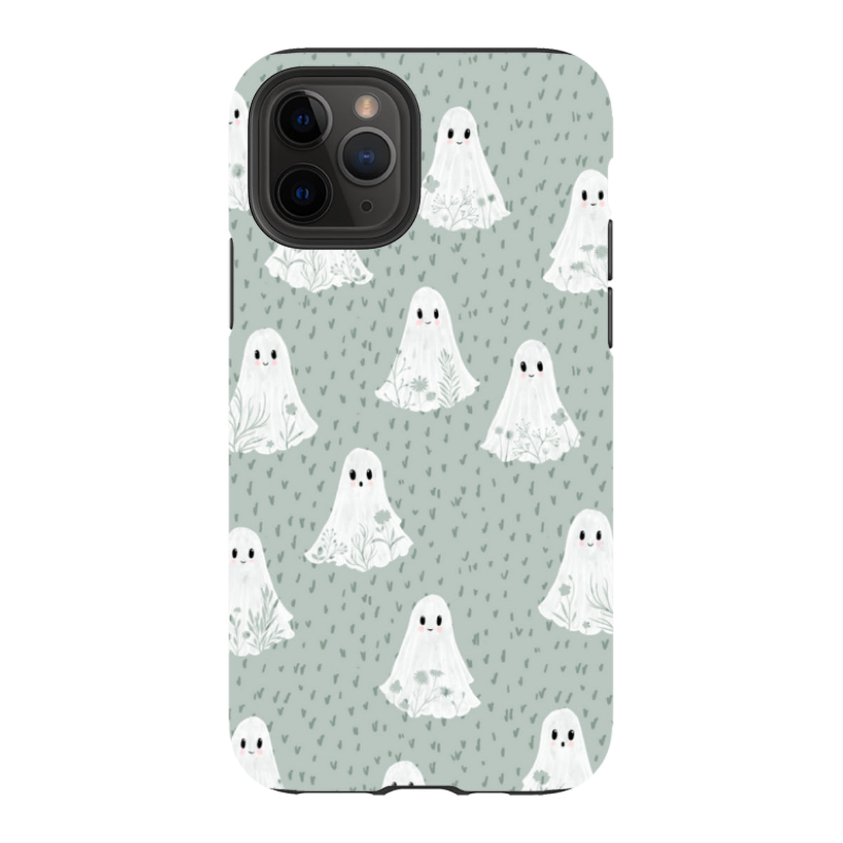 iPhone Tough Case - Floral Ghosts - Dusty Gourd By Katherine Quinn