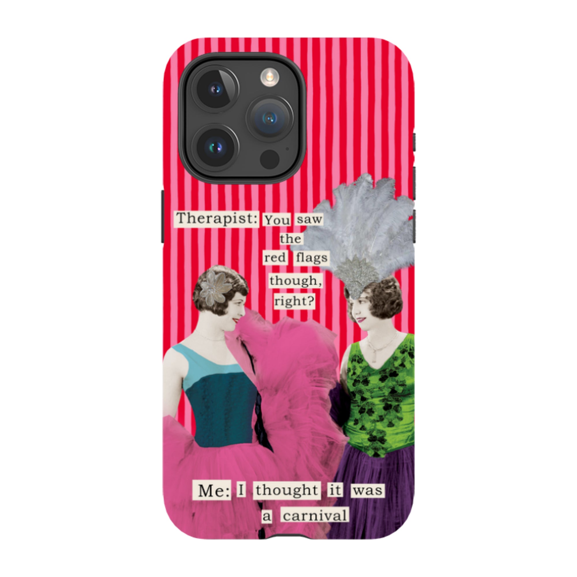 iPhone Tough Case - Therapist Red Flag By Clare Jordan
