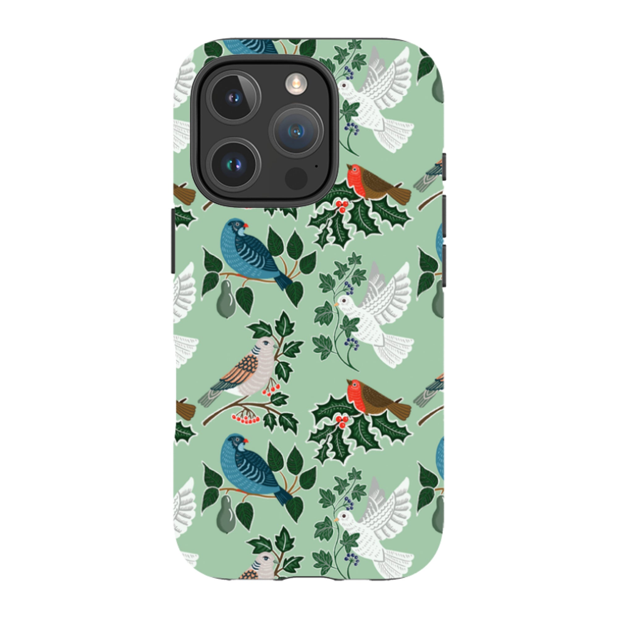 iPhone Tough Case - Winter Birds-1 By kate Heiss
