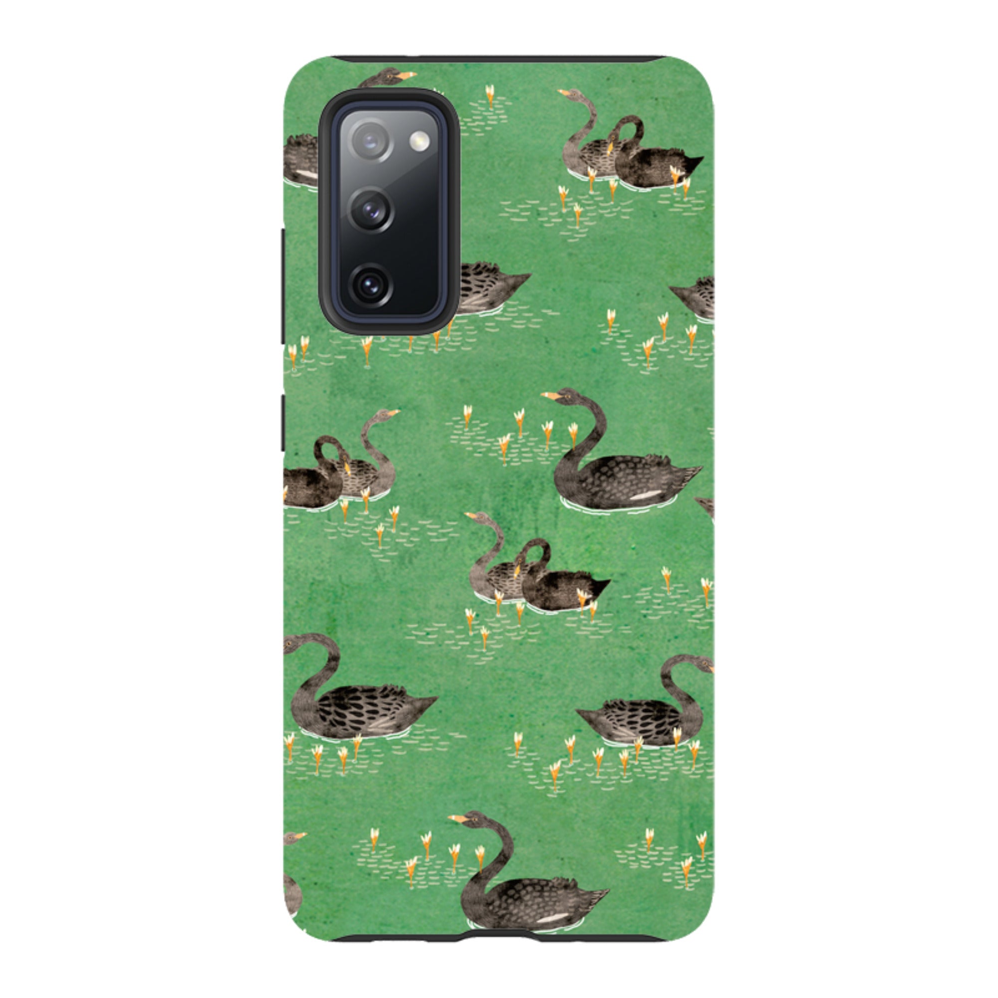 Samsung Tough Case - Swans Green By Katherine Quinn