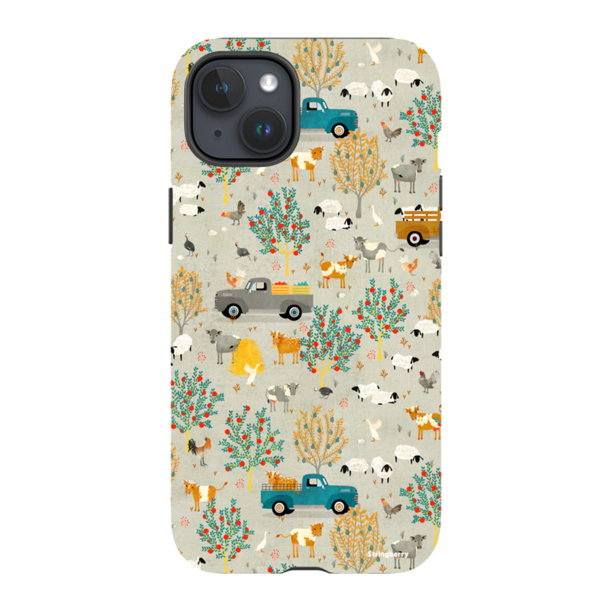 iPhone MagSafe Tough Case -  Farm Life Grey By Katherine Quinn