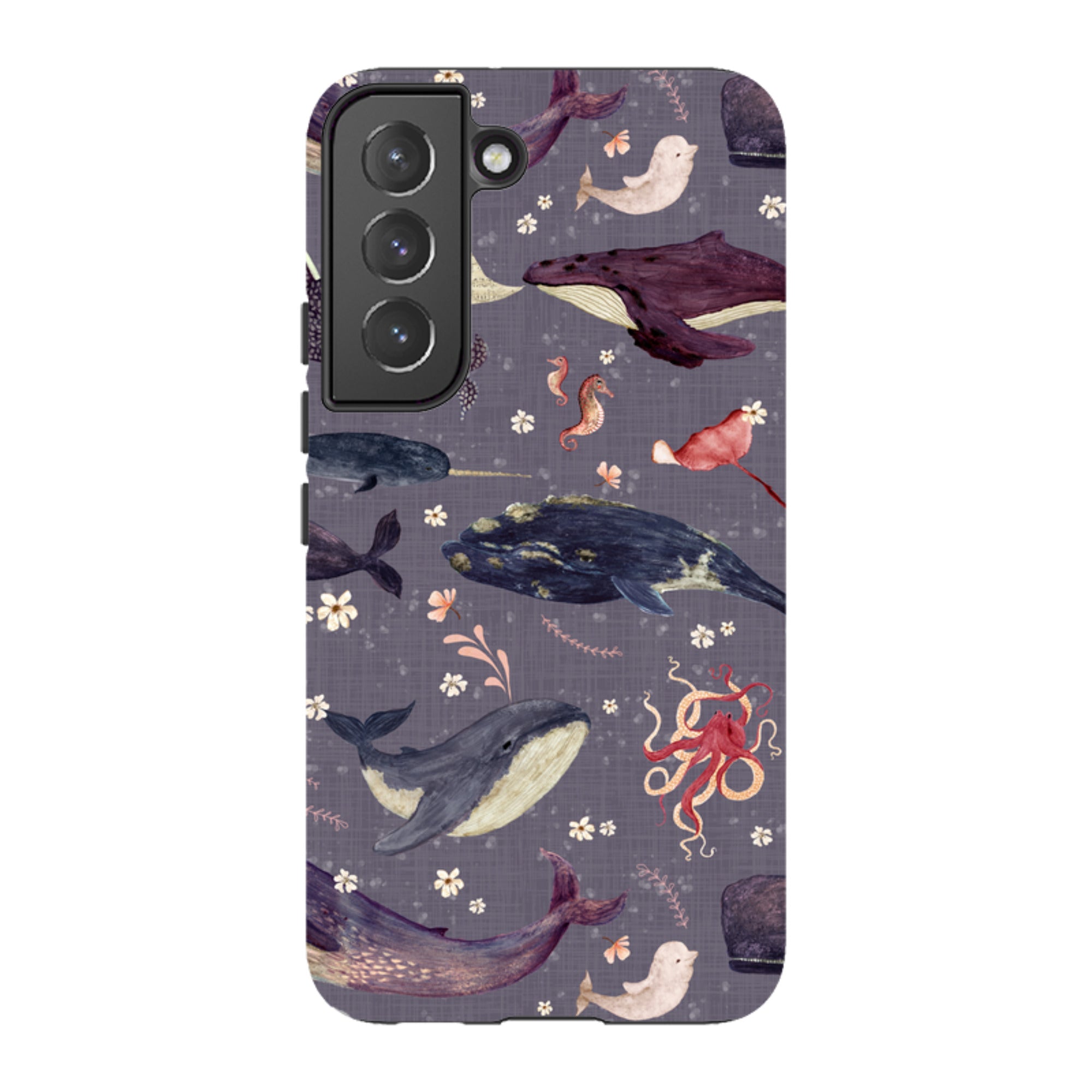 Samsung Tough Case - Whale Song Lavender By Katherine Quinn