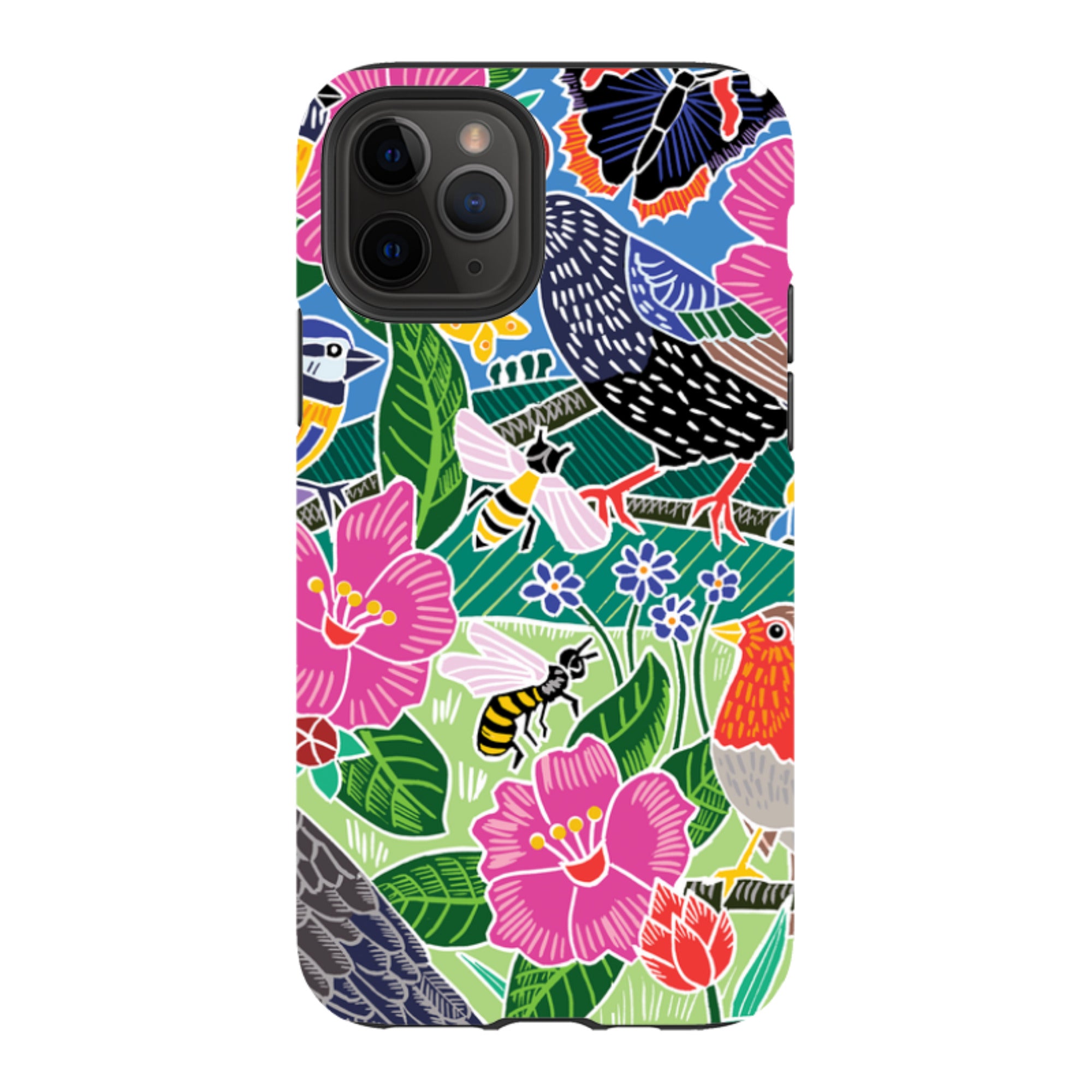 iPhone Tough Case - Garden Bird Jigsaw A By Kate Heiss