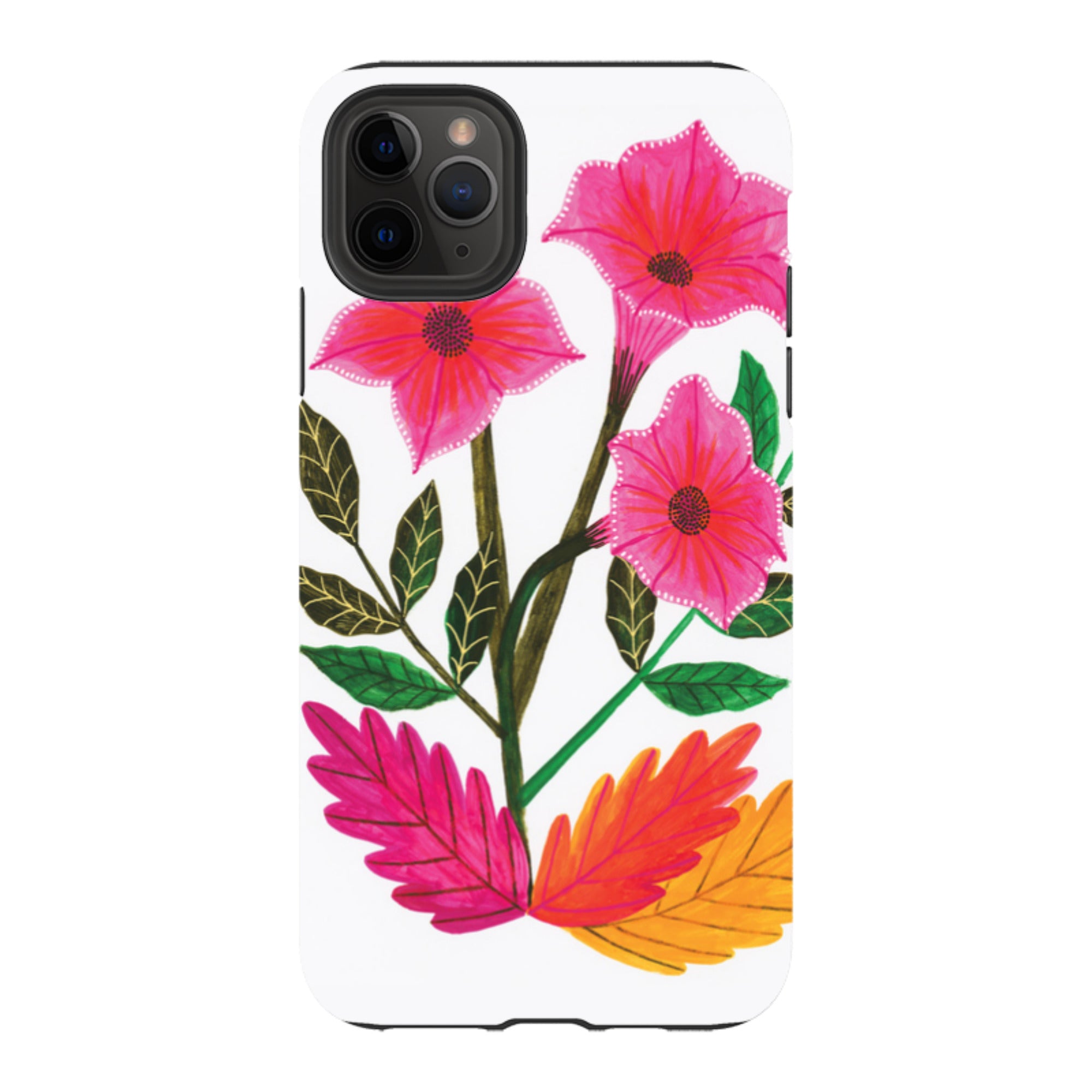 iPhone Tough Case - Trumpet Flowers By Lee Foster Wilson