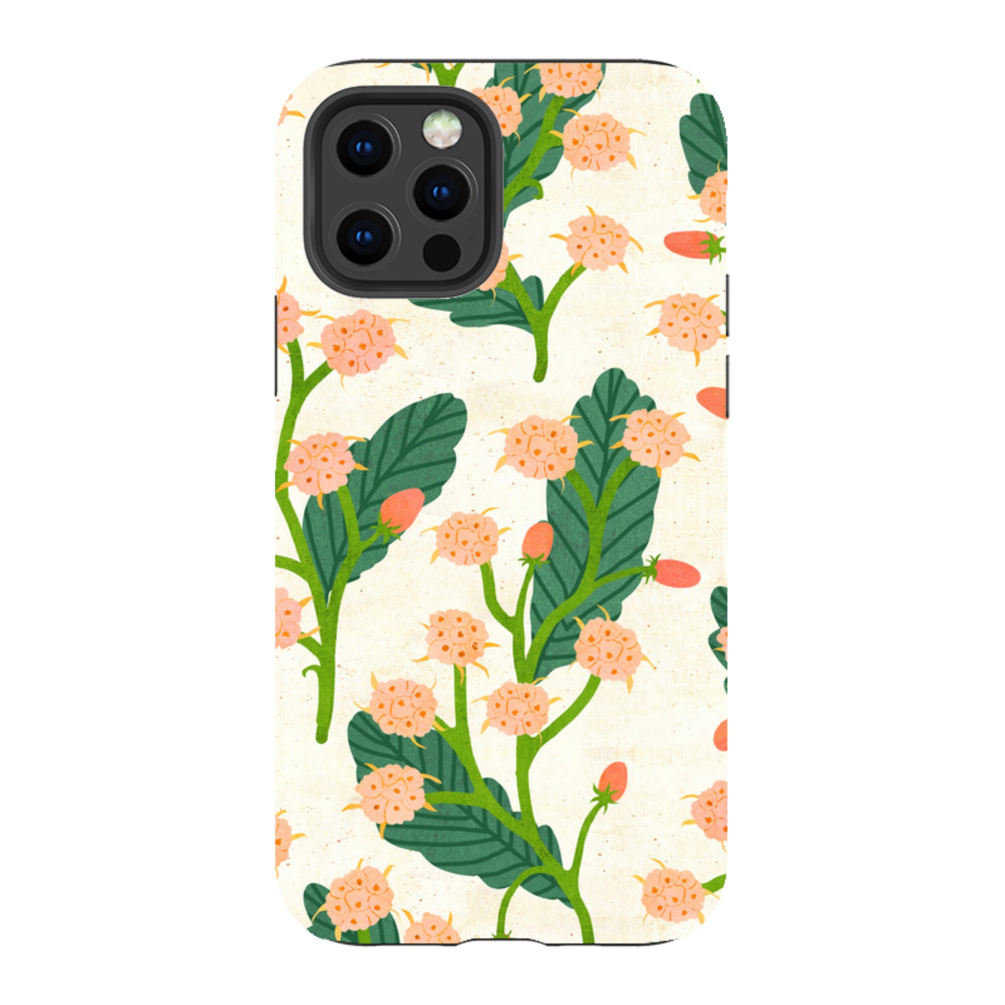 iPhone Tough Case - Summer Seeds Cream By Katherine Quinn