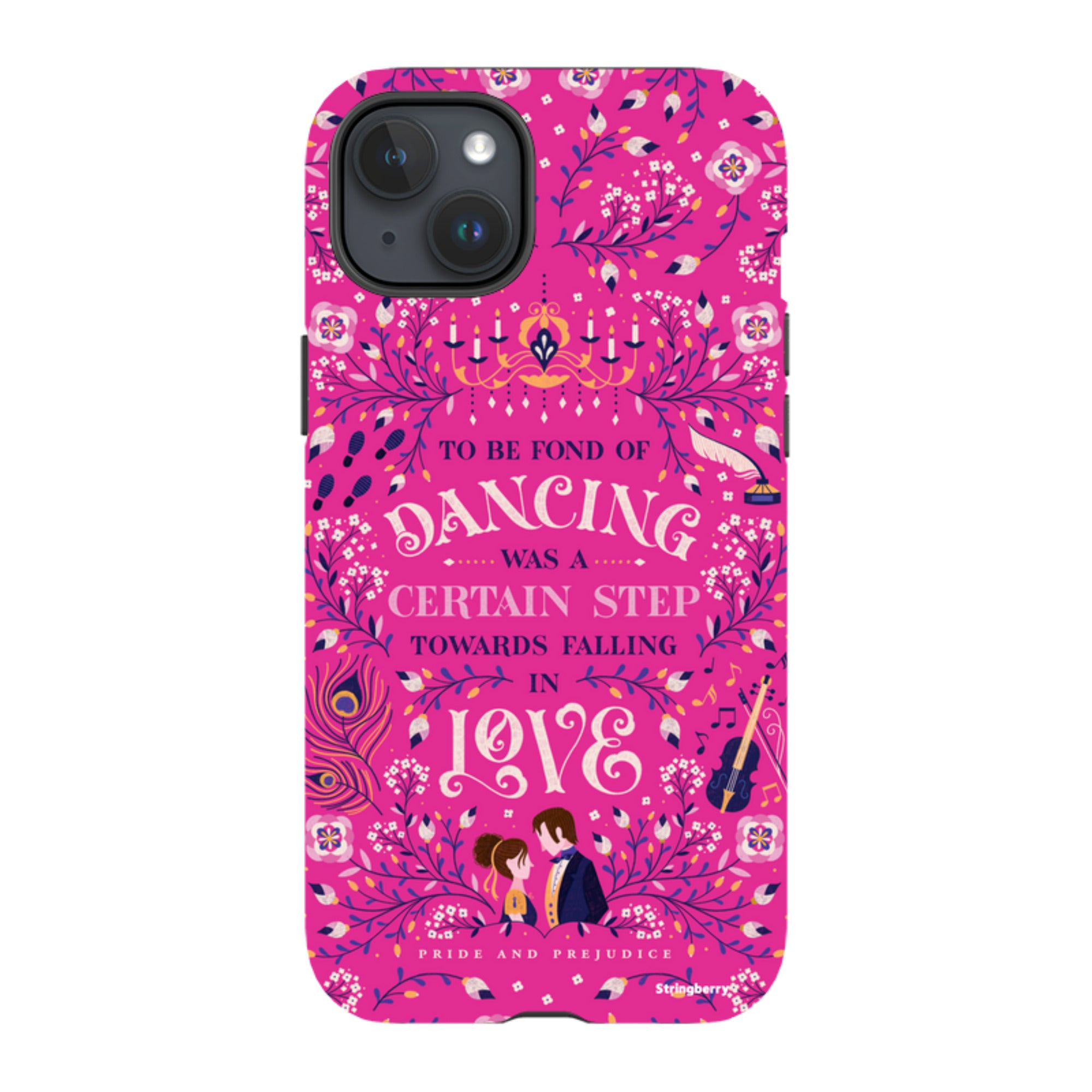 iPhone MagSafe Tough Case -  Pride and Prejudice Pink By Jenny Zemanek