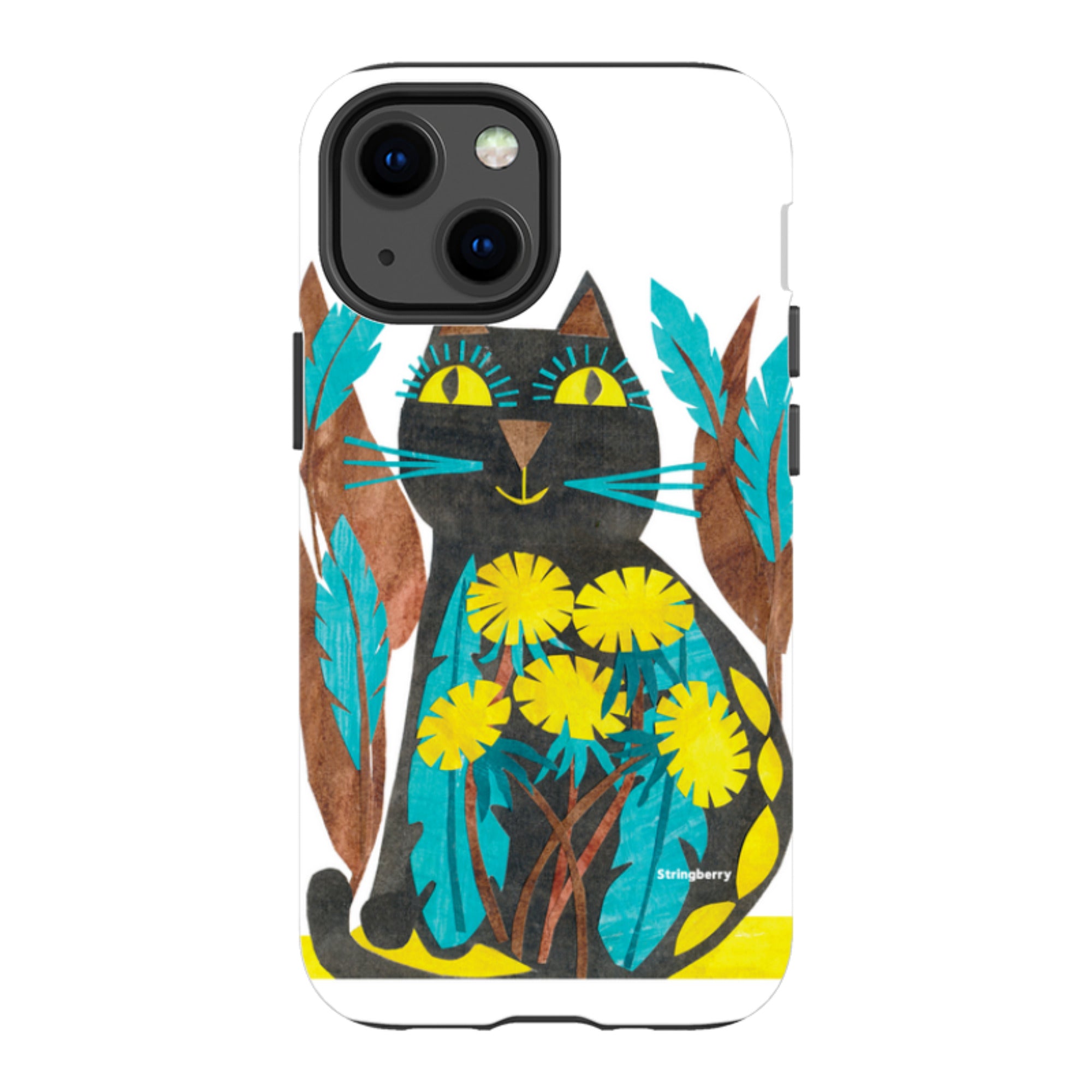 iPhone Tough Case - Folk Cat By Tracey English