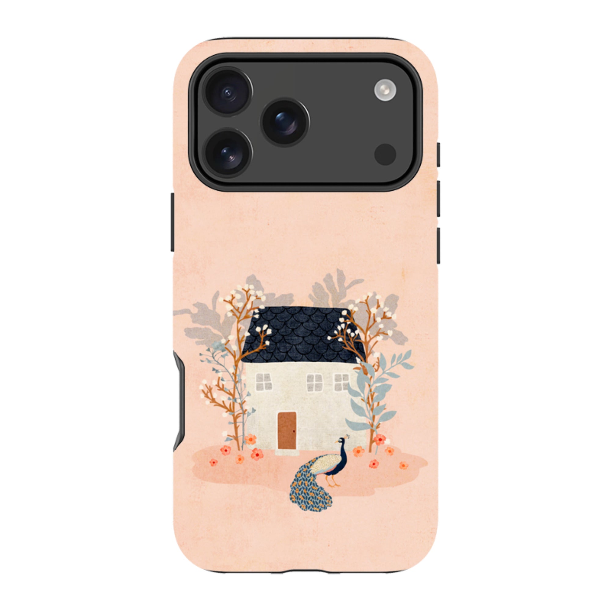 iPhone Tough Case - Home Pink By Katherine Quinn