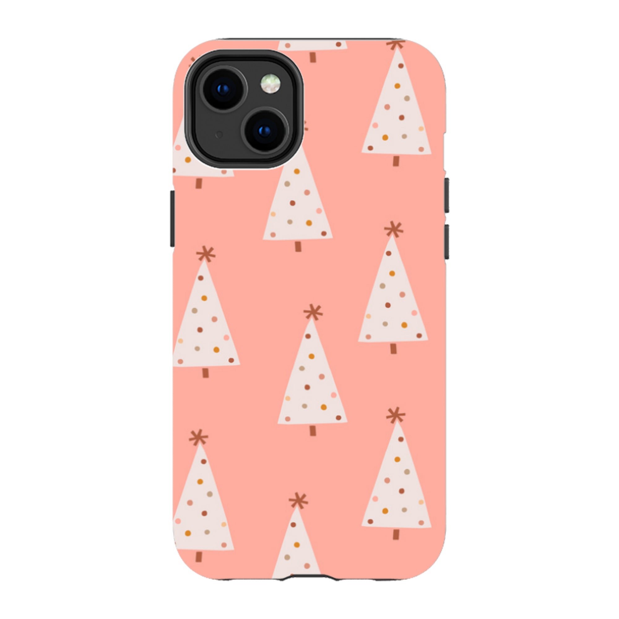 iPhone Tough Case - Pink Xmas Trees