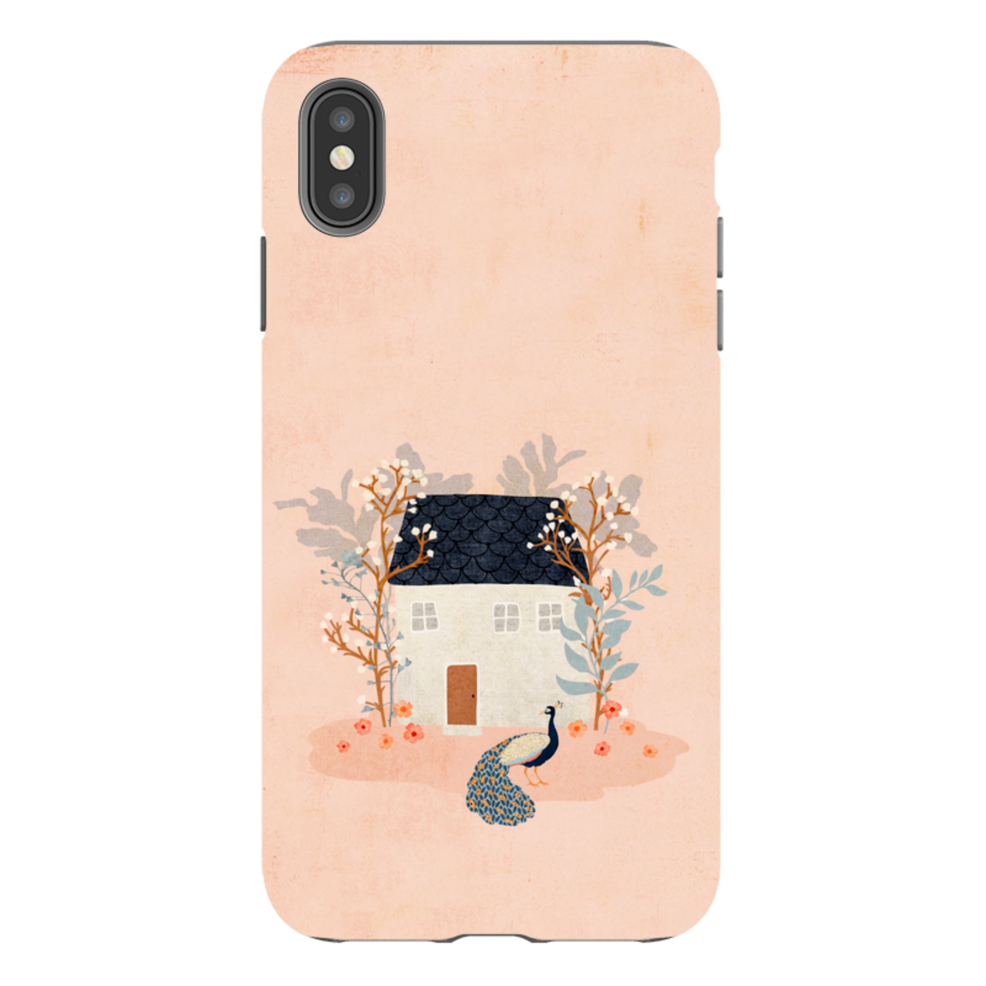 iPhone Tough Case - Home Pink By Katherine Quinn