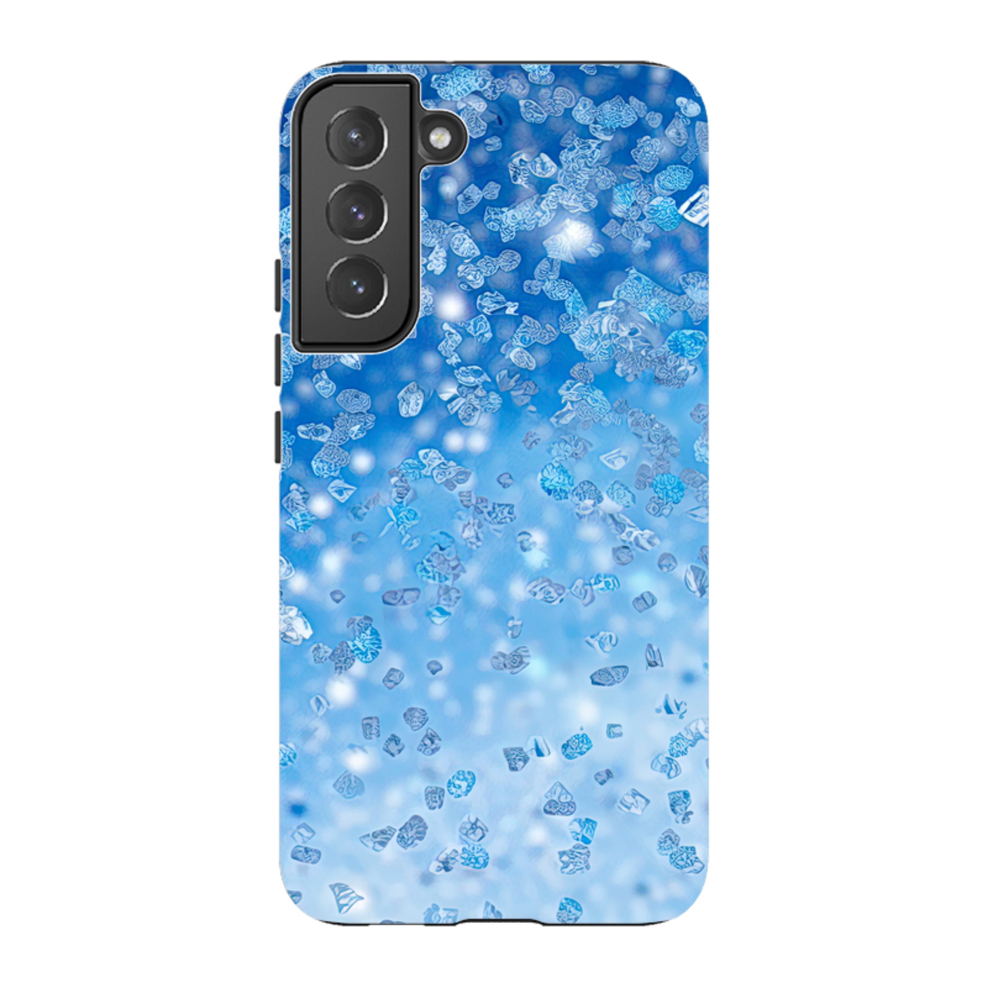 Samsung Tough Case - Blue Glitter (Case Does Not Glitter)