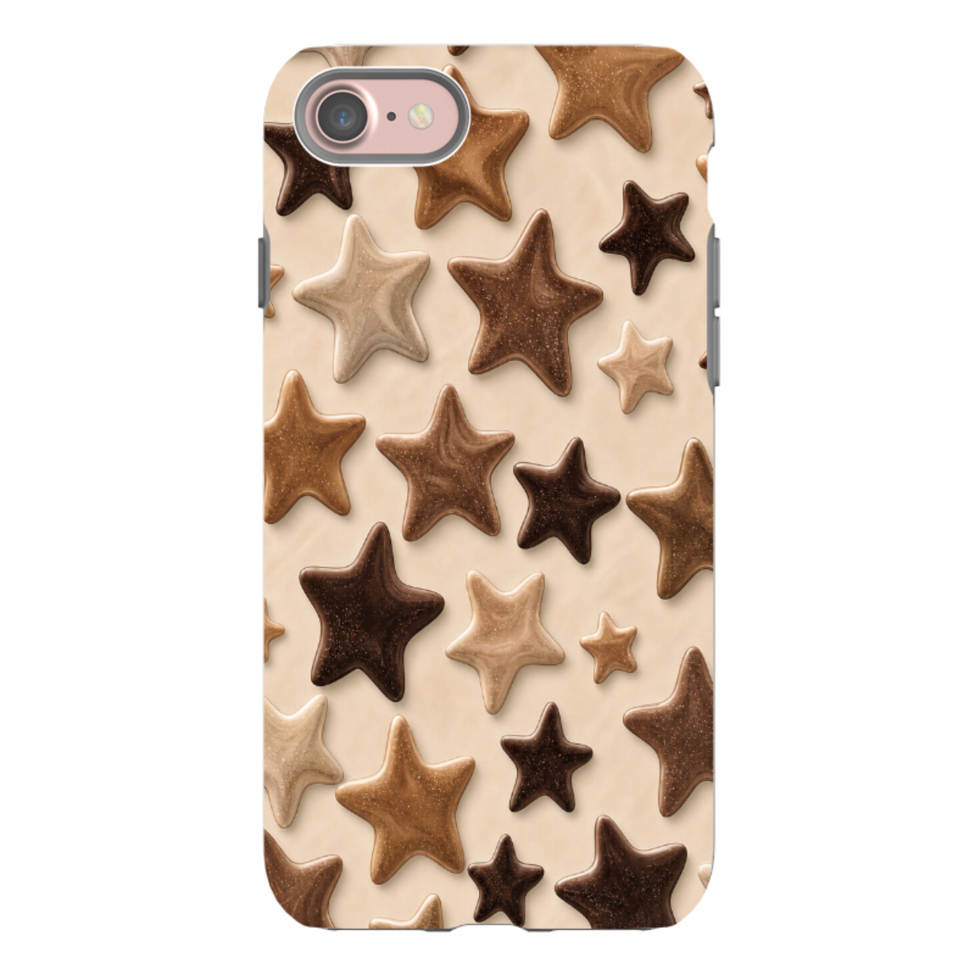 iPhone Tough Case - Brown Star