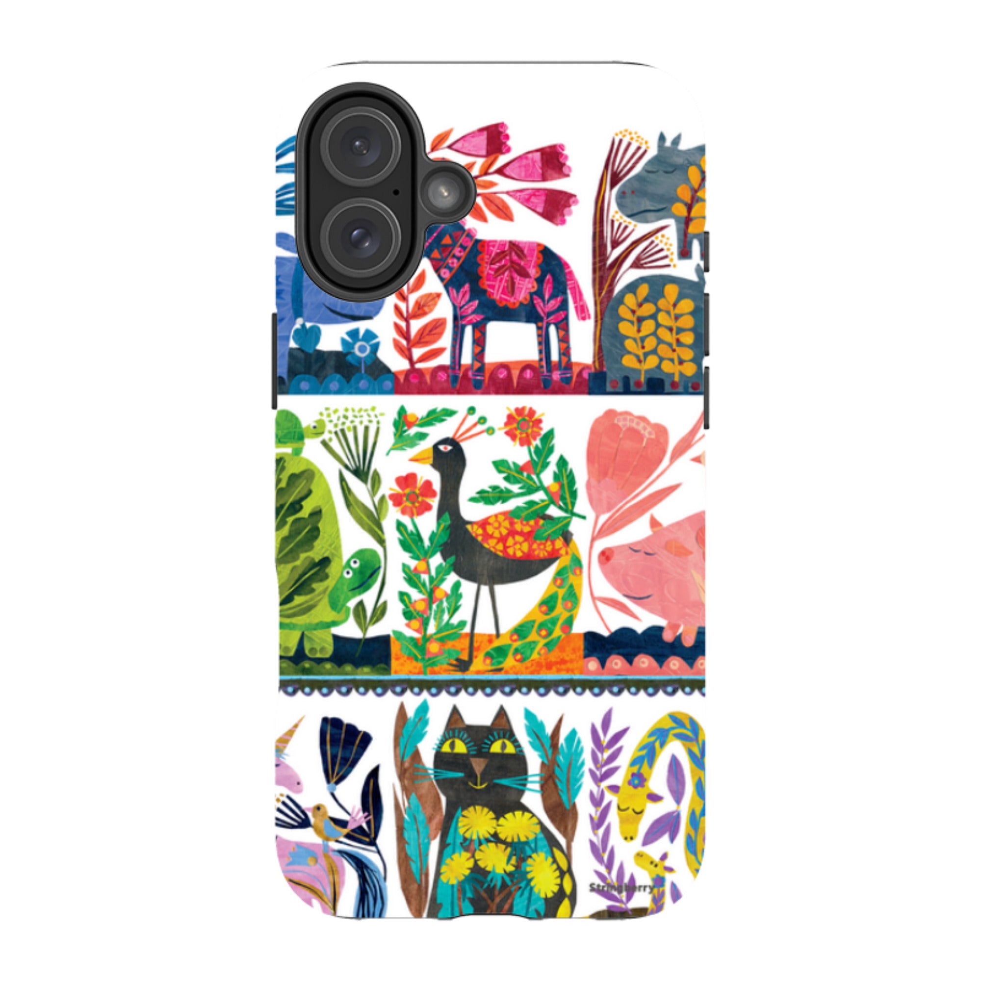 iPhone Tough Case - Folk Colour By Tracey English