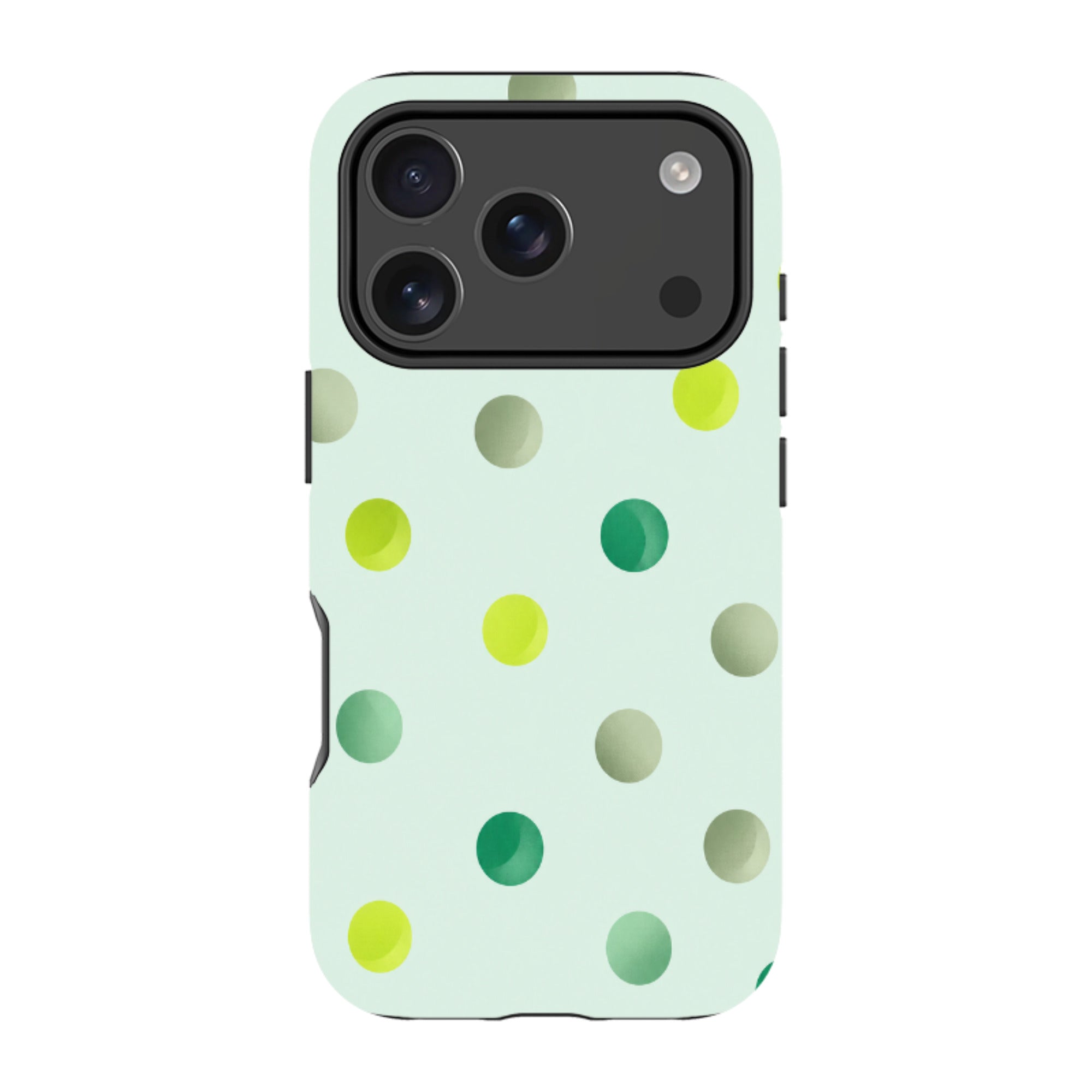 iPhone MagSafe Tough Case - Mint Polka Dot