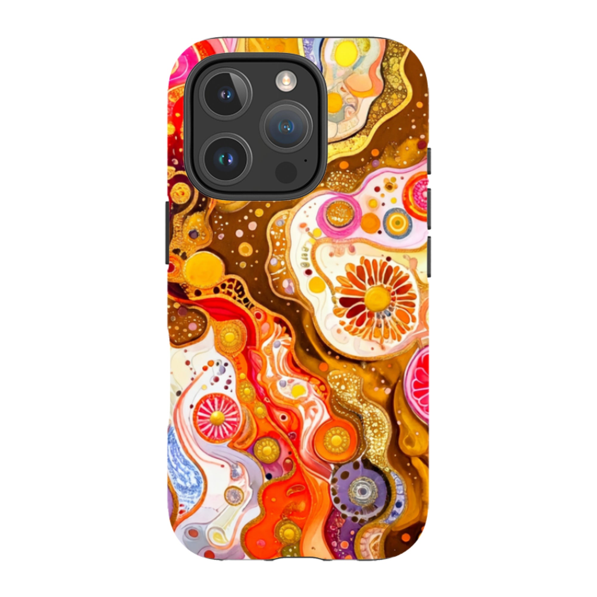 iPhone MagSafe Tough Case - Fire Marble