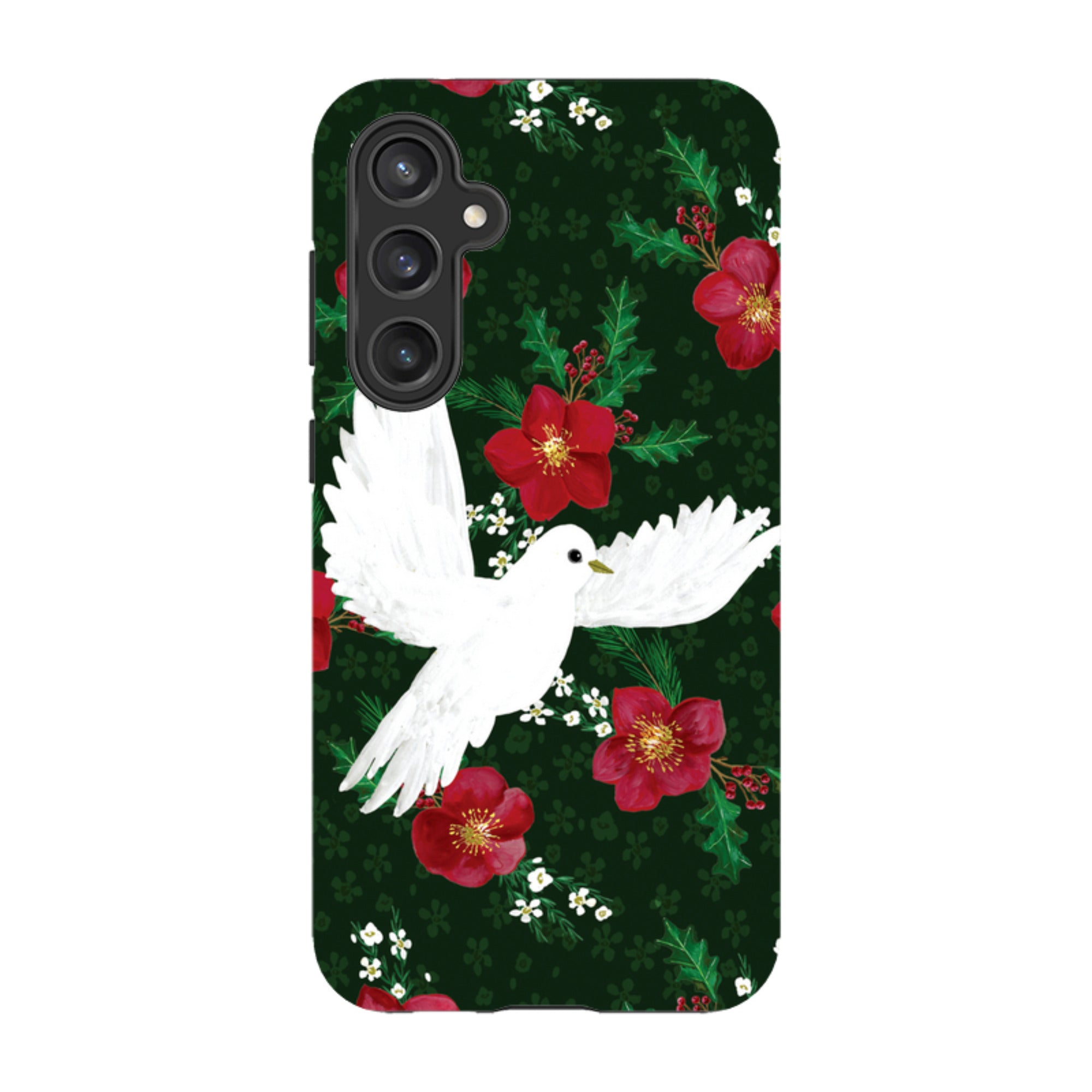 Samsung Tough Case - Dove and Floral By Abby Jacobs