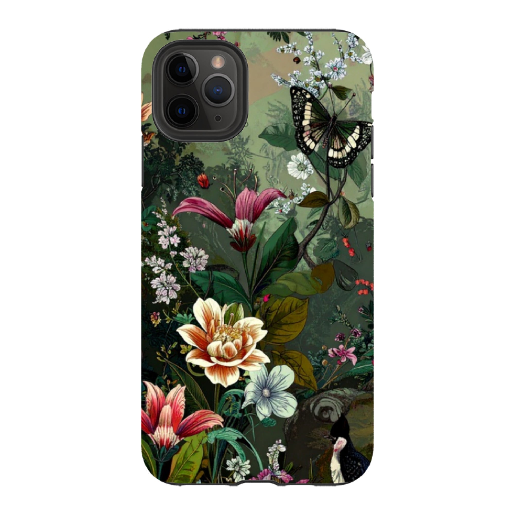 iPhone Tough Case - Green Vyne Butterfly