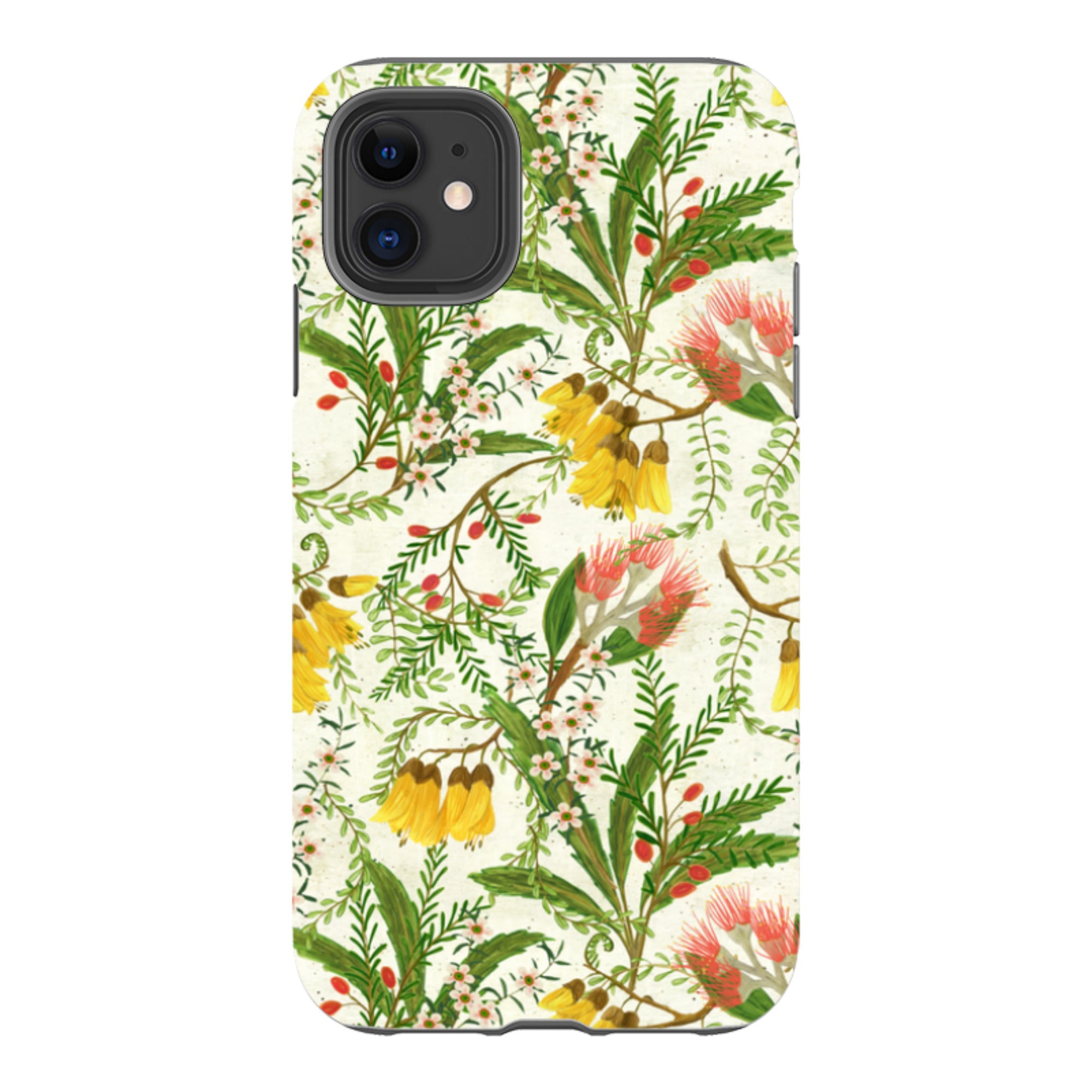 iPhone Tough Case - Kowhai And Bottle Brush By Katherine Quinn