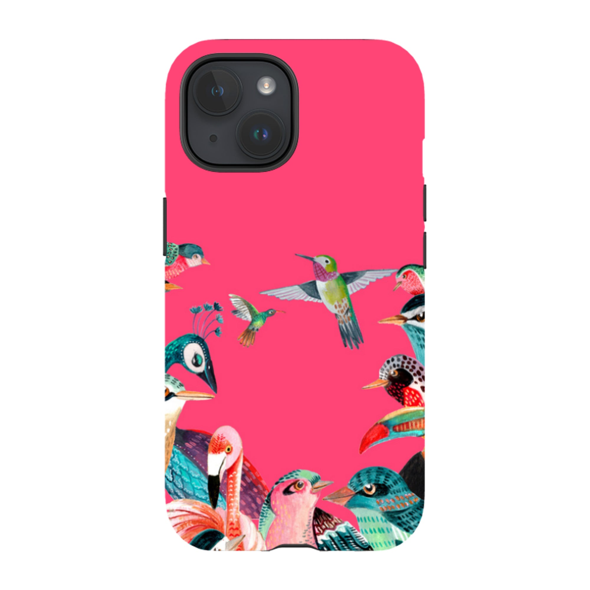 iPhone MagSafe Tough Case -  Pink Birds By Caroline Bonne Muller