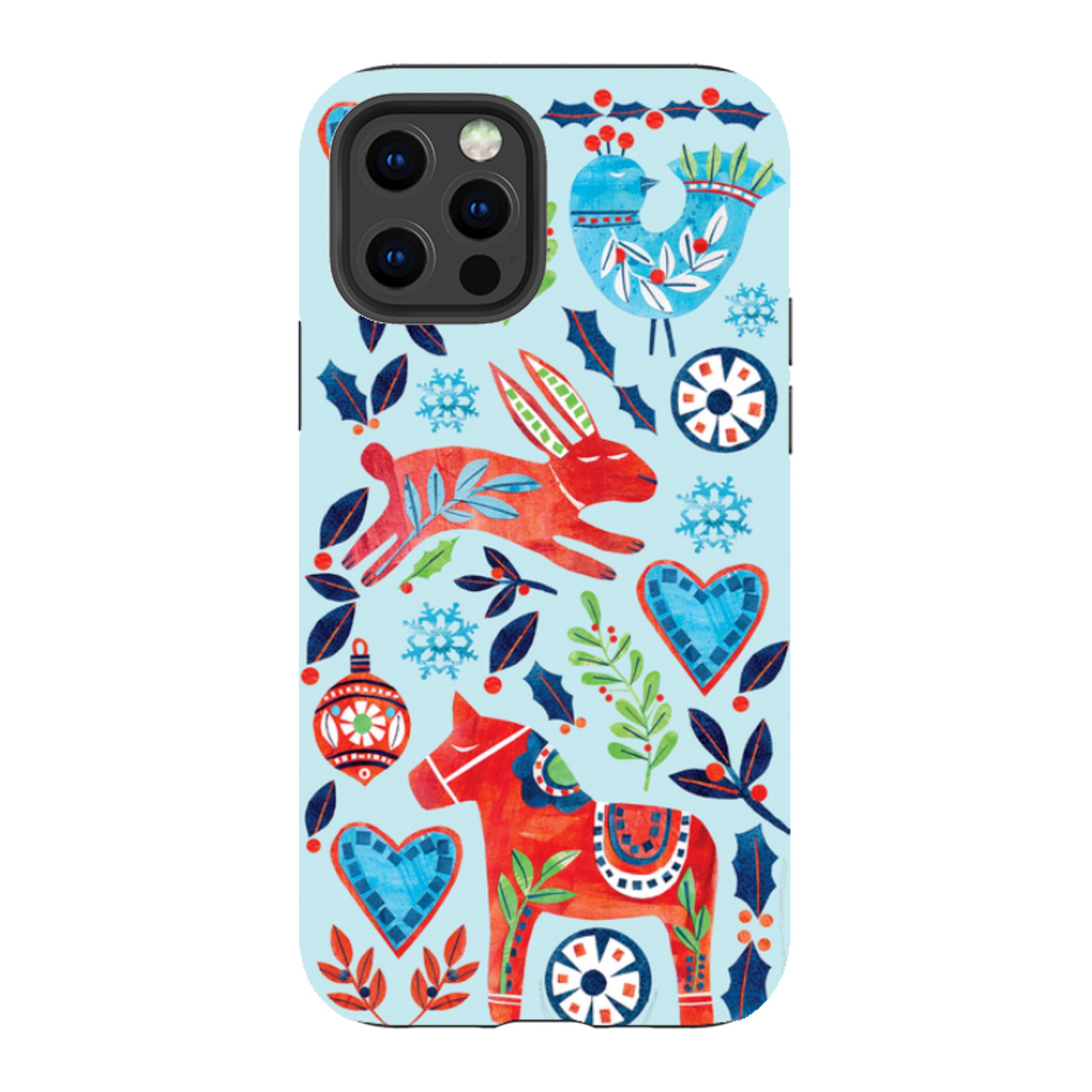 iPhone Tough Case - Scandi Holidays By Tracey English