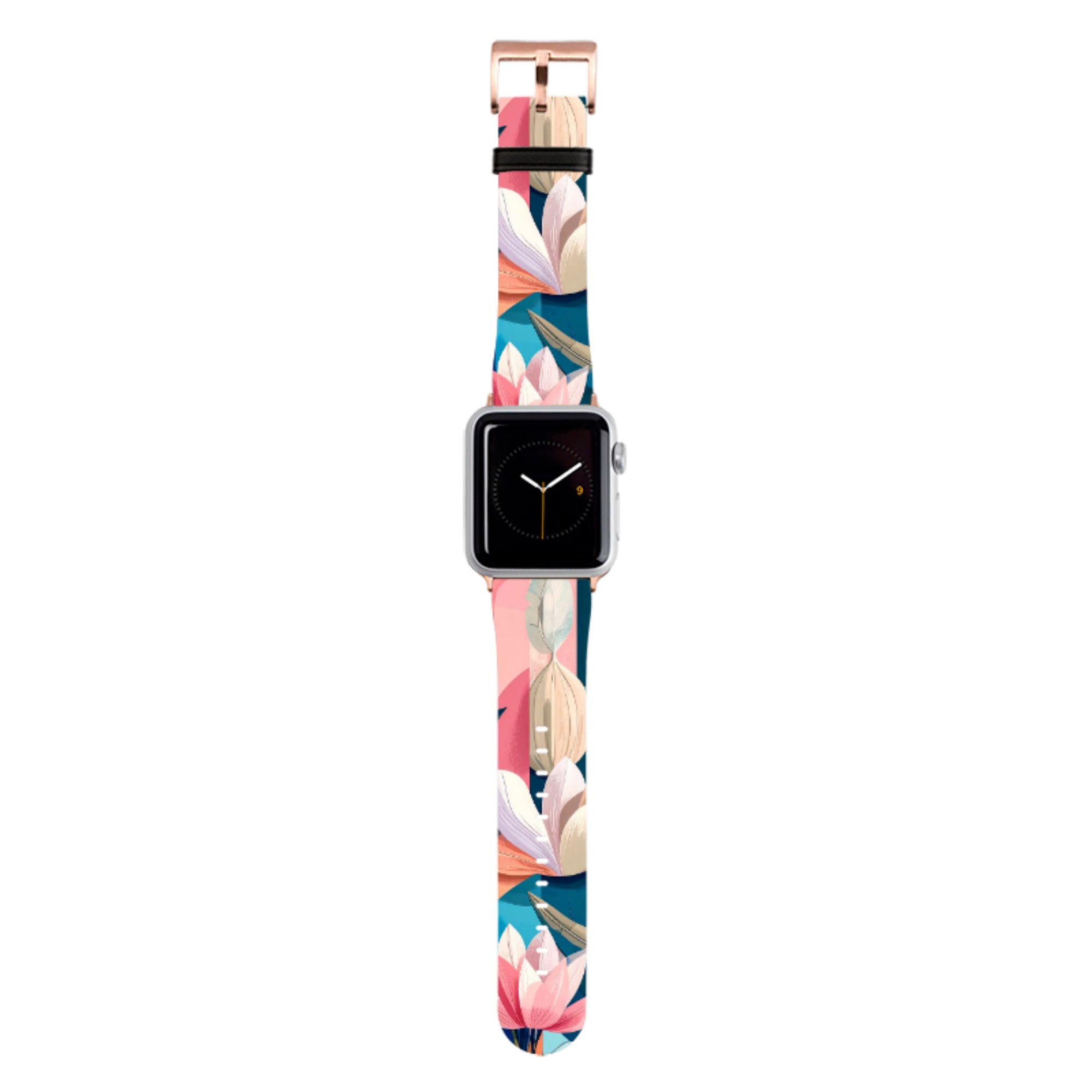 Long Floral Apple Watch Strap