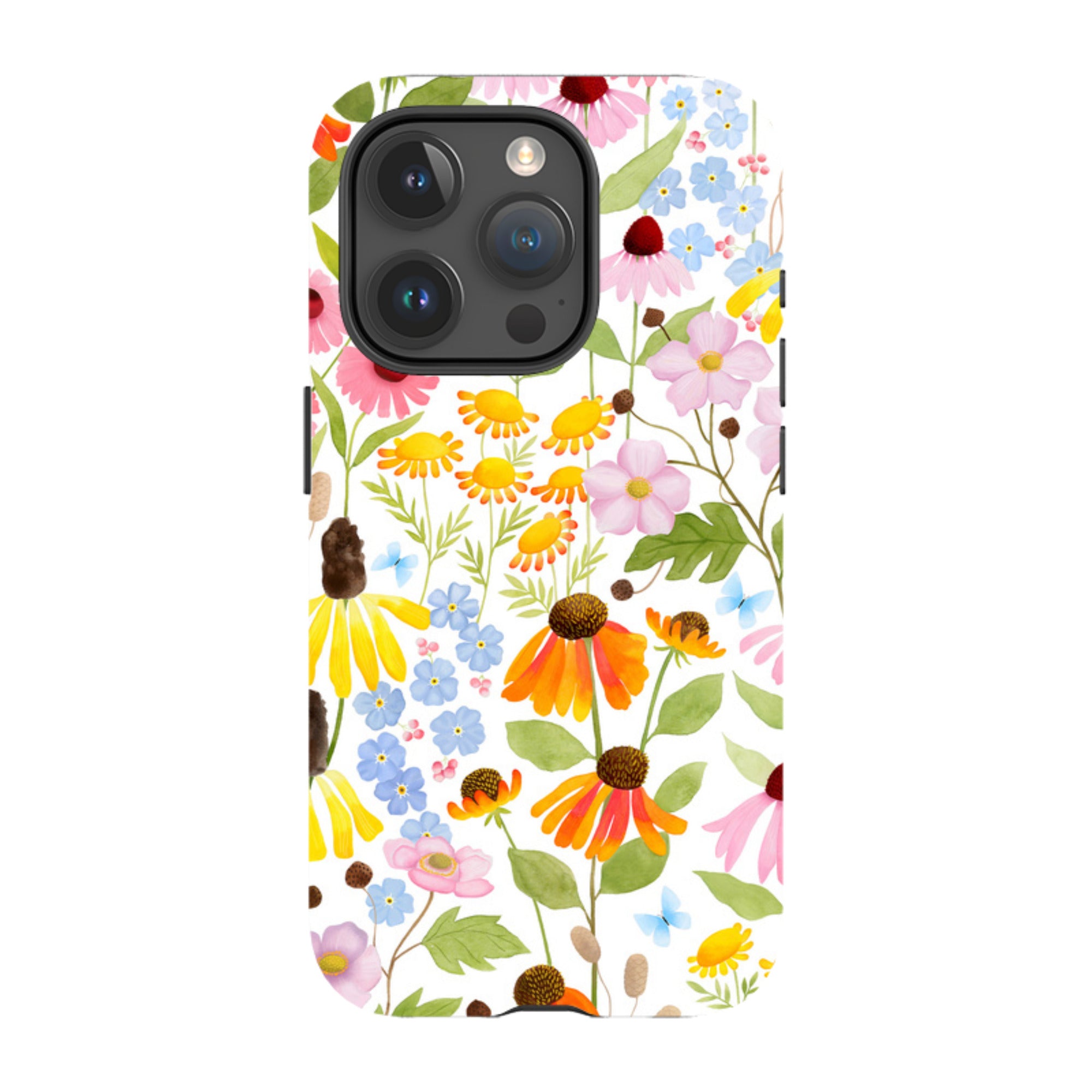 iPhone Tough Case - Wildflower Pattern By Bex Parkin