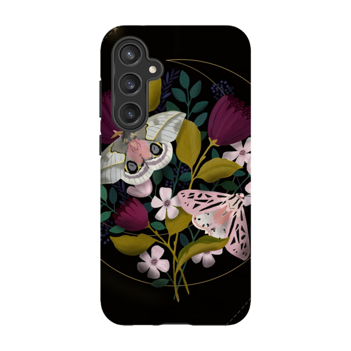 Samsung Tough Case - Moon Moths By Bex Parkin