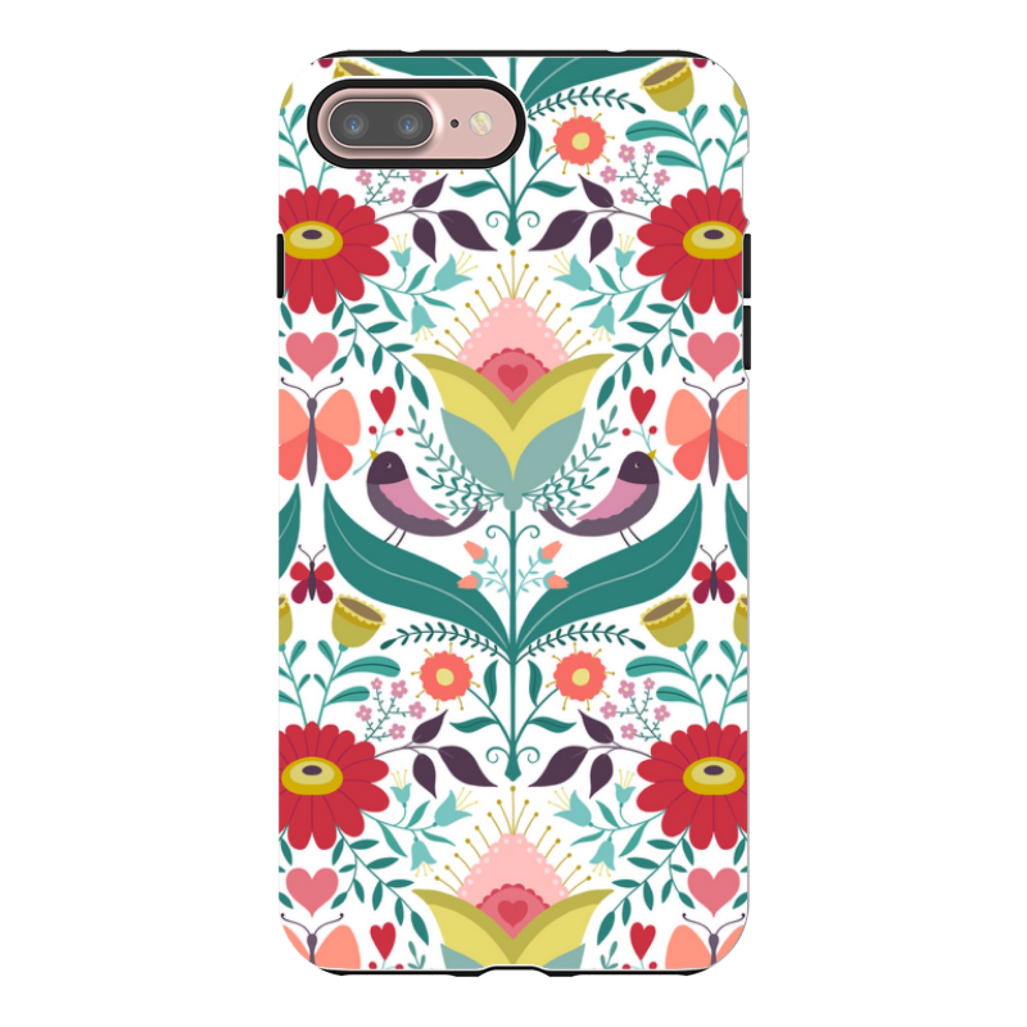 iPhone Tough Case - Bird Pattern IV By Suzy Taylor