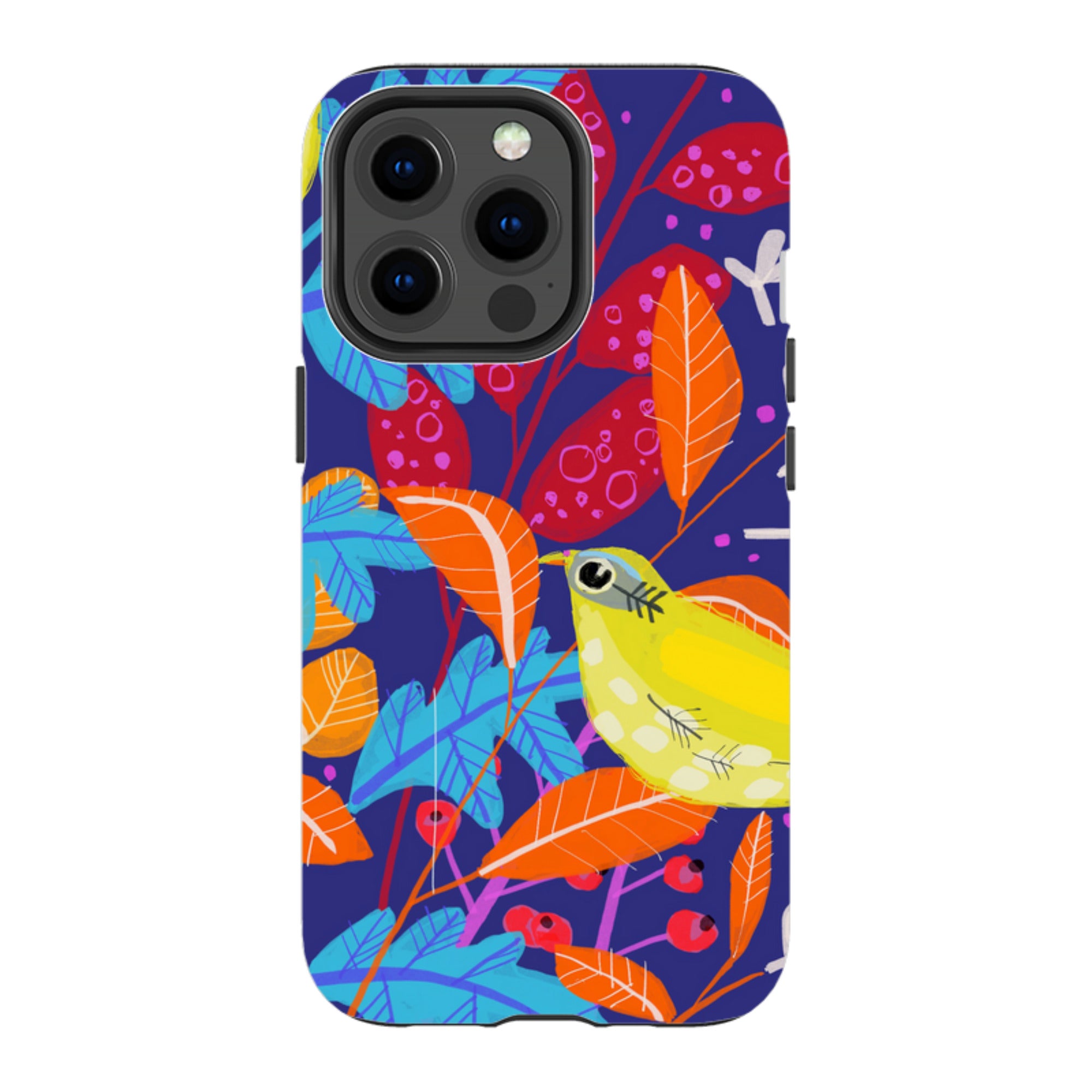 iPhone MagSafe Tough Case -  Yellow Bird By Claire West