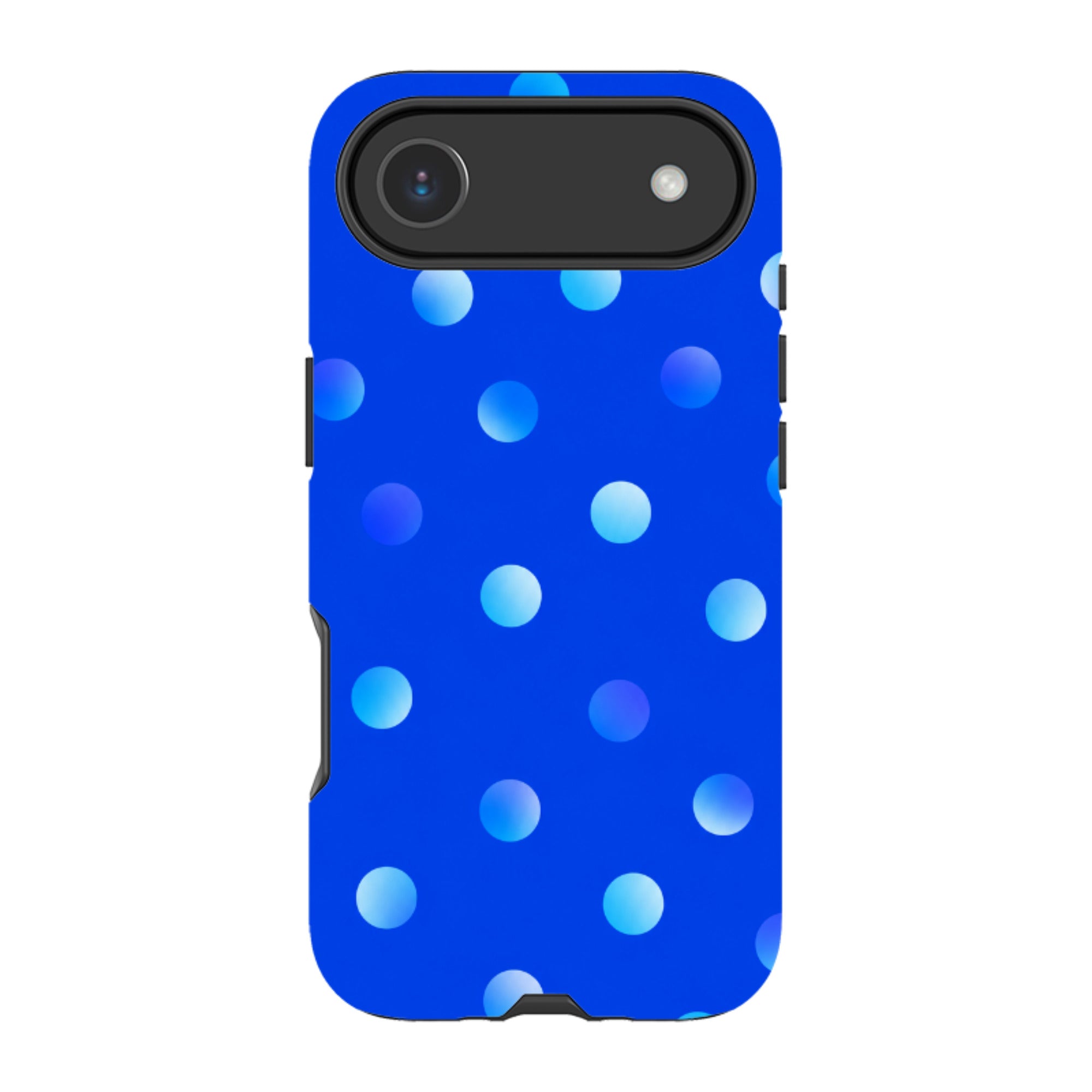 iPhone Tough Case - Blue Polka Dot